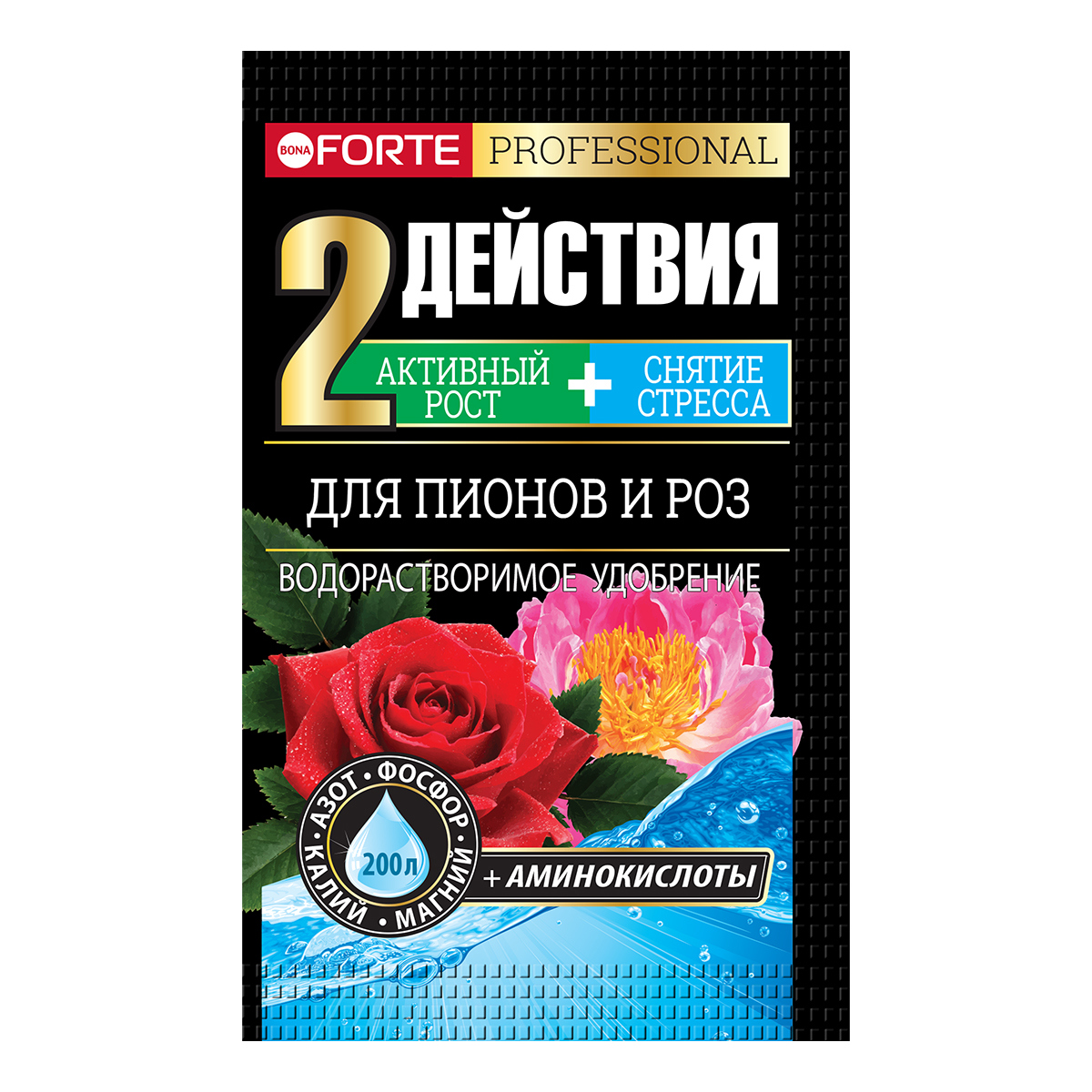 Изображение товара Удобрение Bona Forte 277182 для роз и пионов 100 г