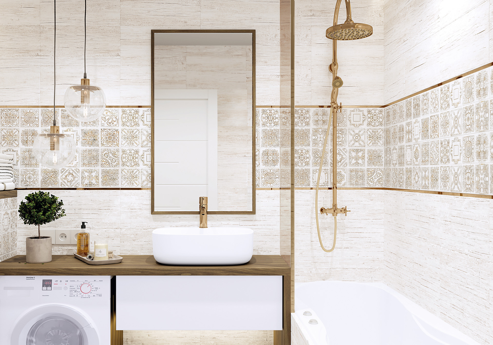 Изображение товара Керамогранит Altacera Village WT9VIP11 50x24.9 см для стен ванная кухня бежевый