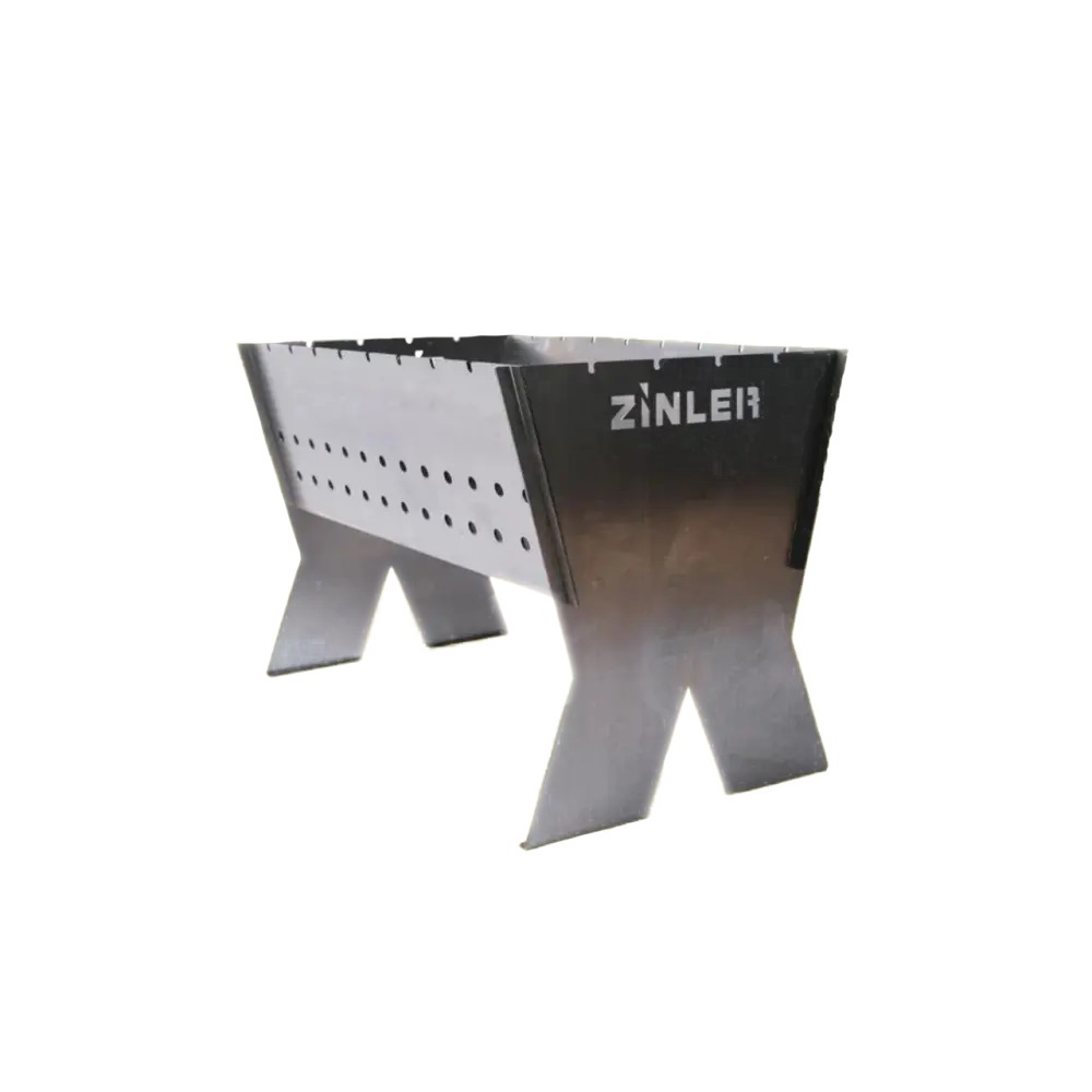 Изображение товара Мангал разборный Zinler МРЗ-1 30x30x49.5 см сталь серебристый Изображение товара Мангал разборный Zinler МРЗ-1 30x30x49.5 см сталь серебристый