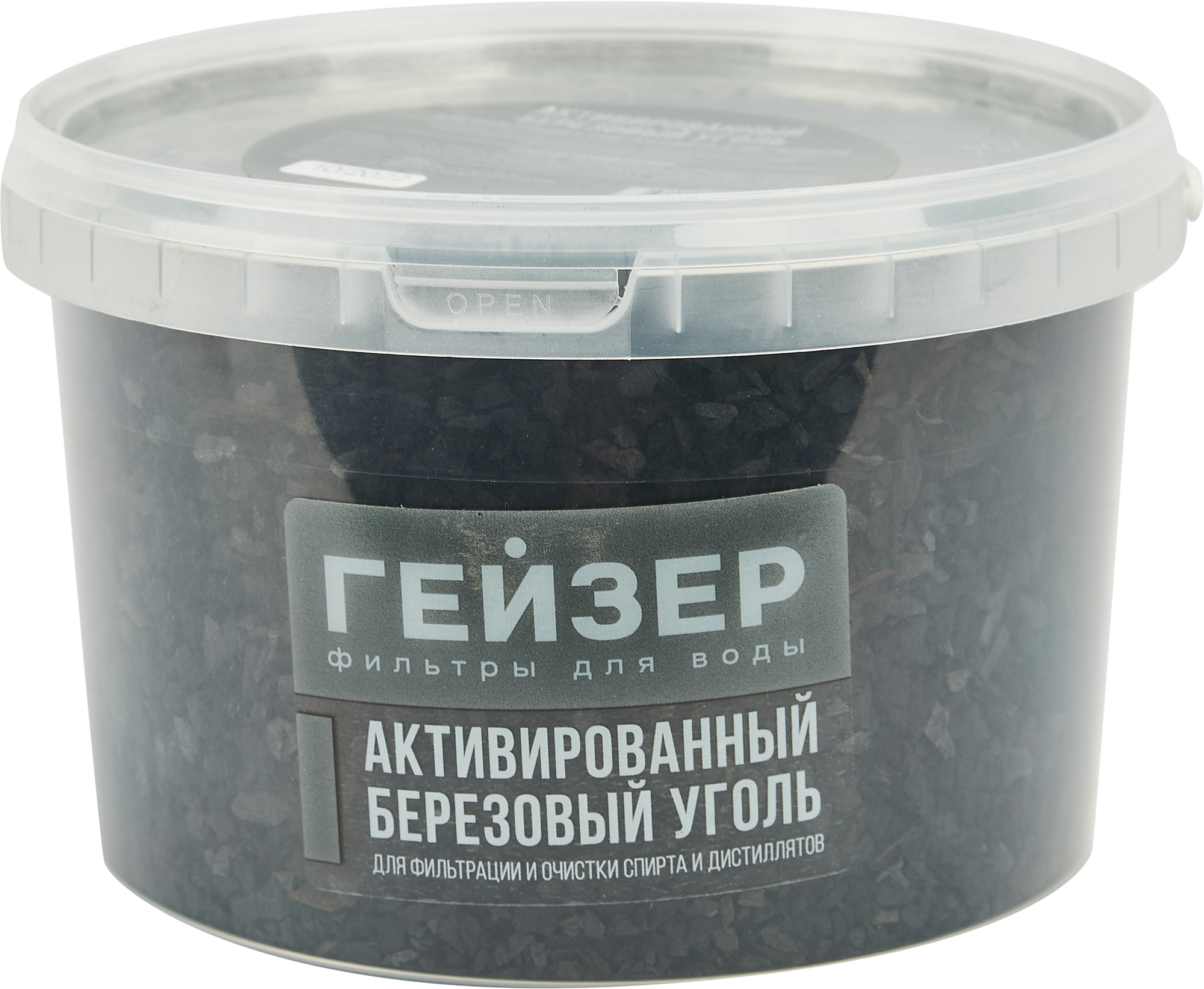 Изображение товара Активированный березовый уголь Гейзер для очистки спирта и дистиллятов 0,5 кг