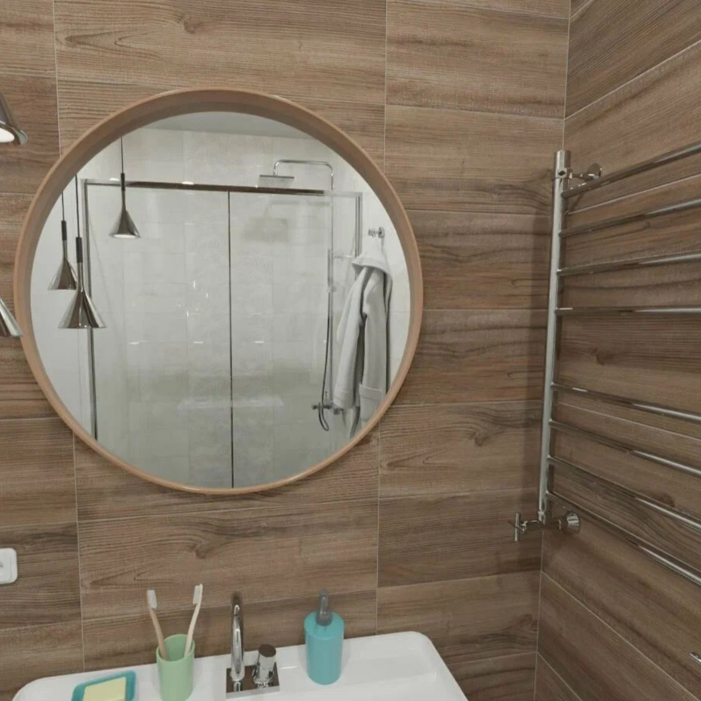 Изображение товара Керамогранит LB Ceramics Ипанема 20x60 см коричневый под дерево для интерьера и фасада