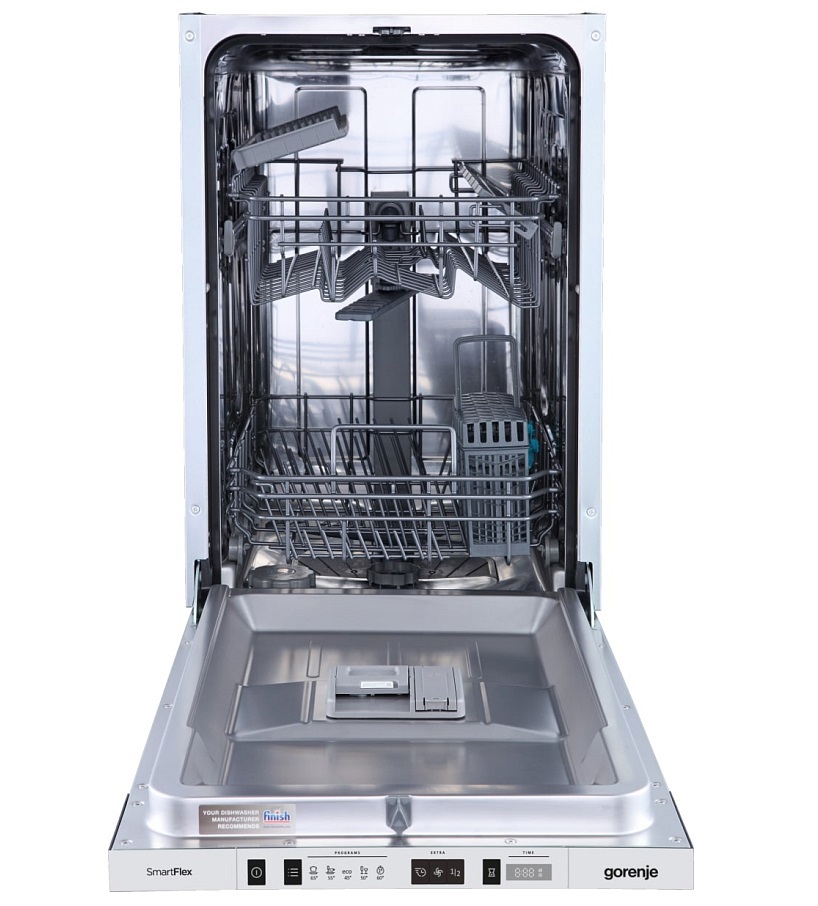 Изображение товара Встраиваемая посудомоечная машина Gorenje GV522E10S 45 см 5 программ серый