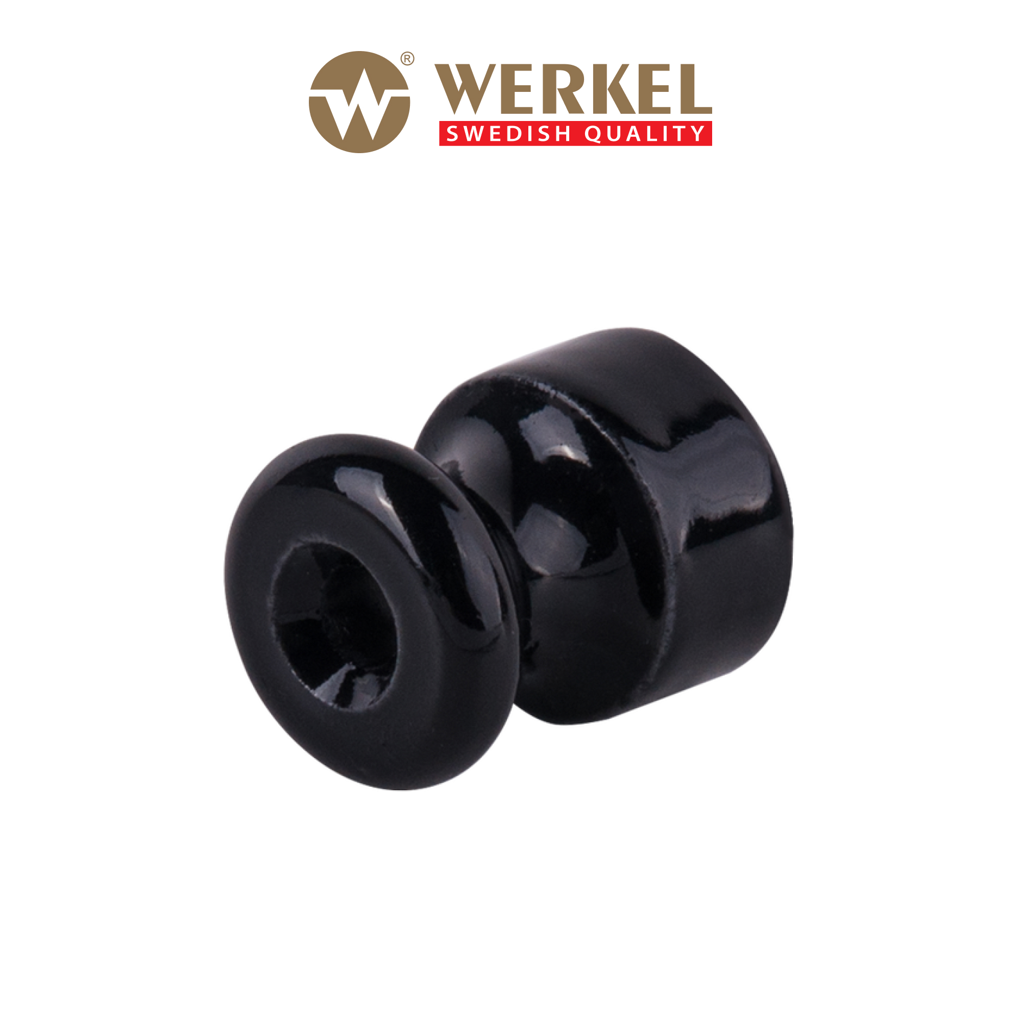 Изображение товара Изолятор Werkel Ретро W6431308 без винта цвет черный 50 шт.
