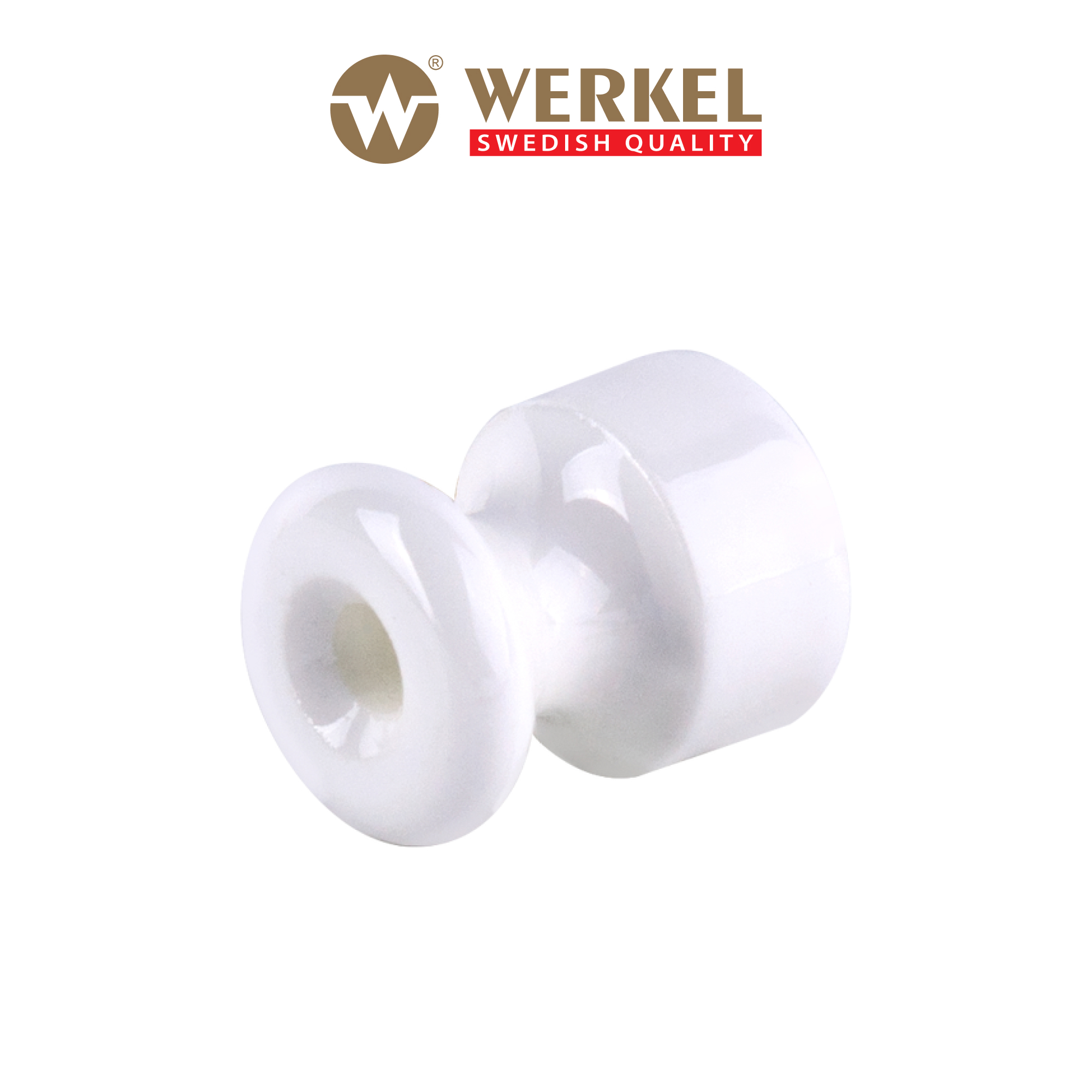 Изображение товара Изолятор Werkel Ретро W6431301 без винта для кабелей, белый