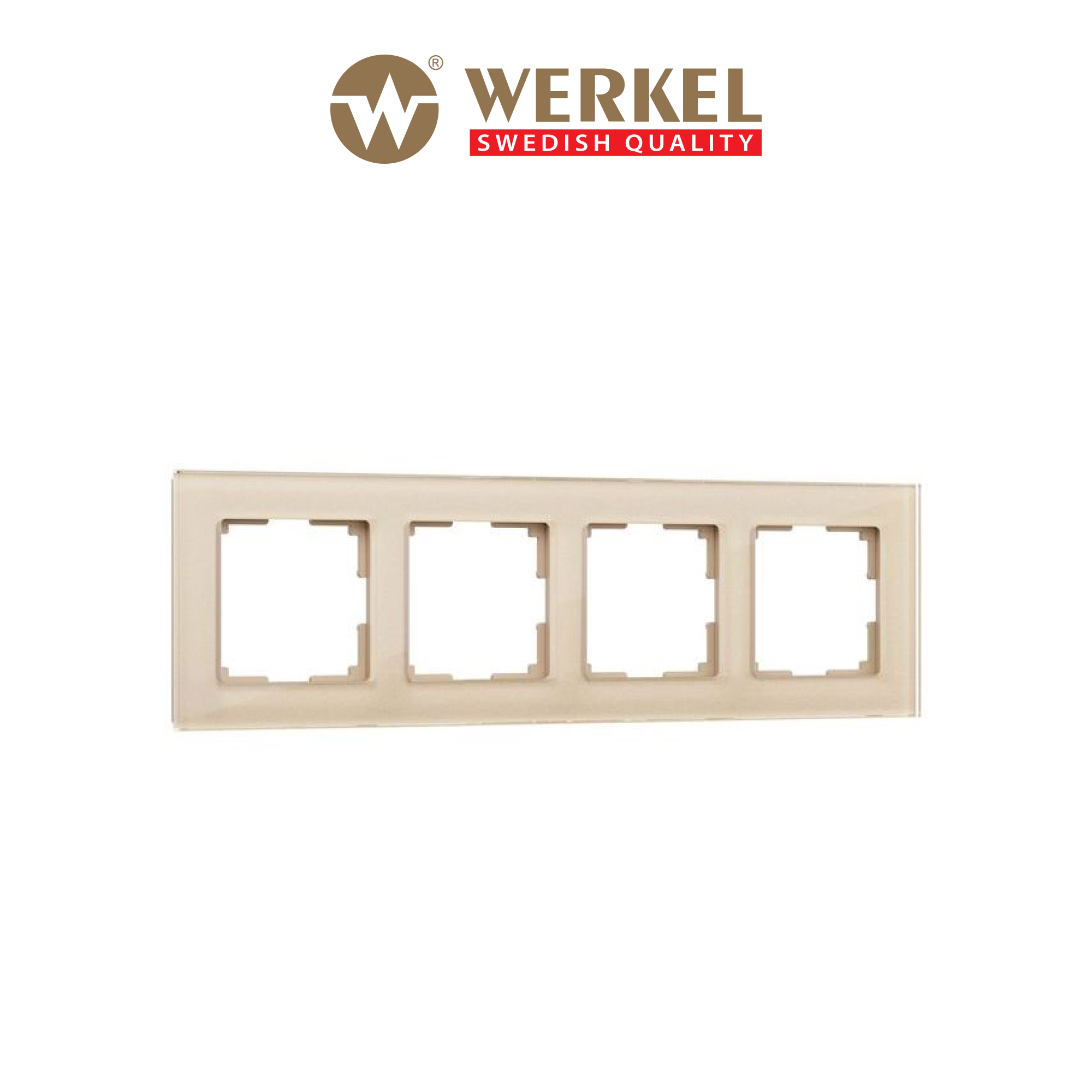 Изображение товара Werkel Favorit 4 поста рамка для розеток и выключателей шампань W0041111