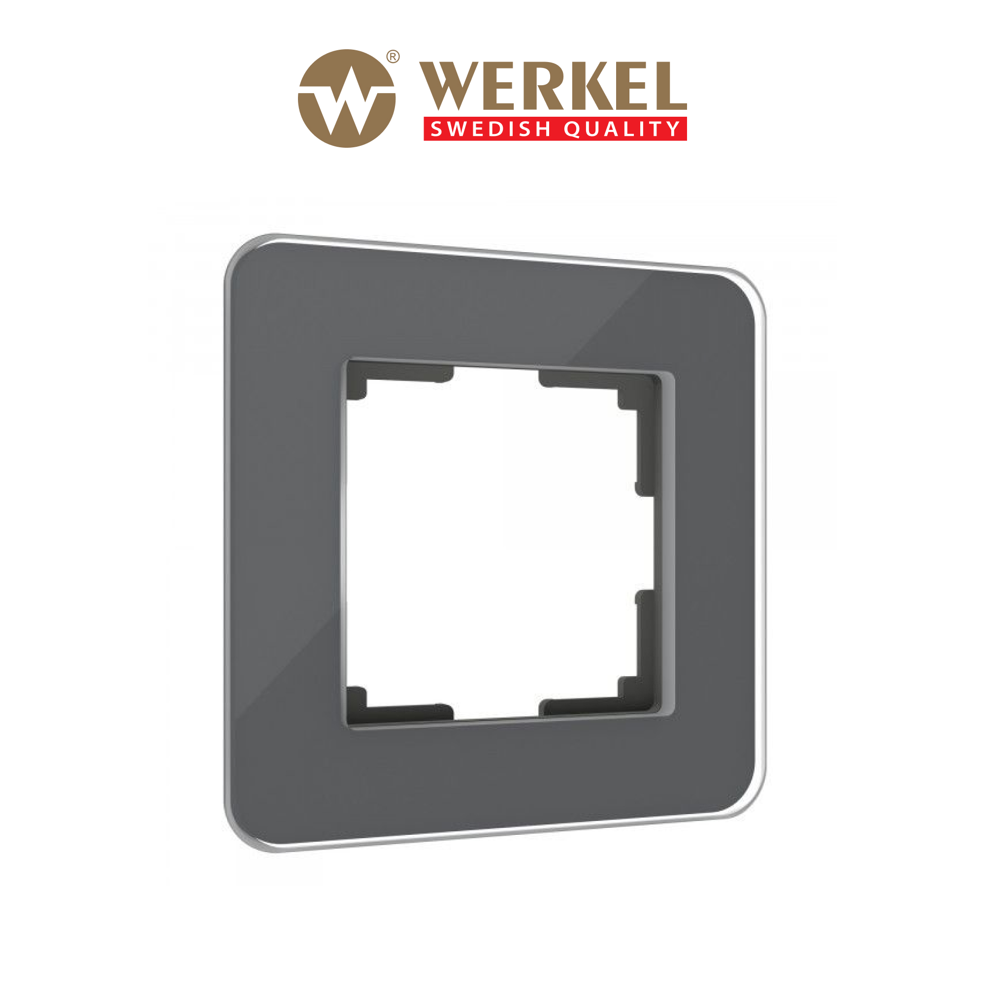 Изображение товара Рамка для розеток и выключателей Werkel Elite 1 пост цвет графит