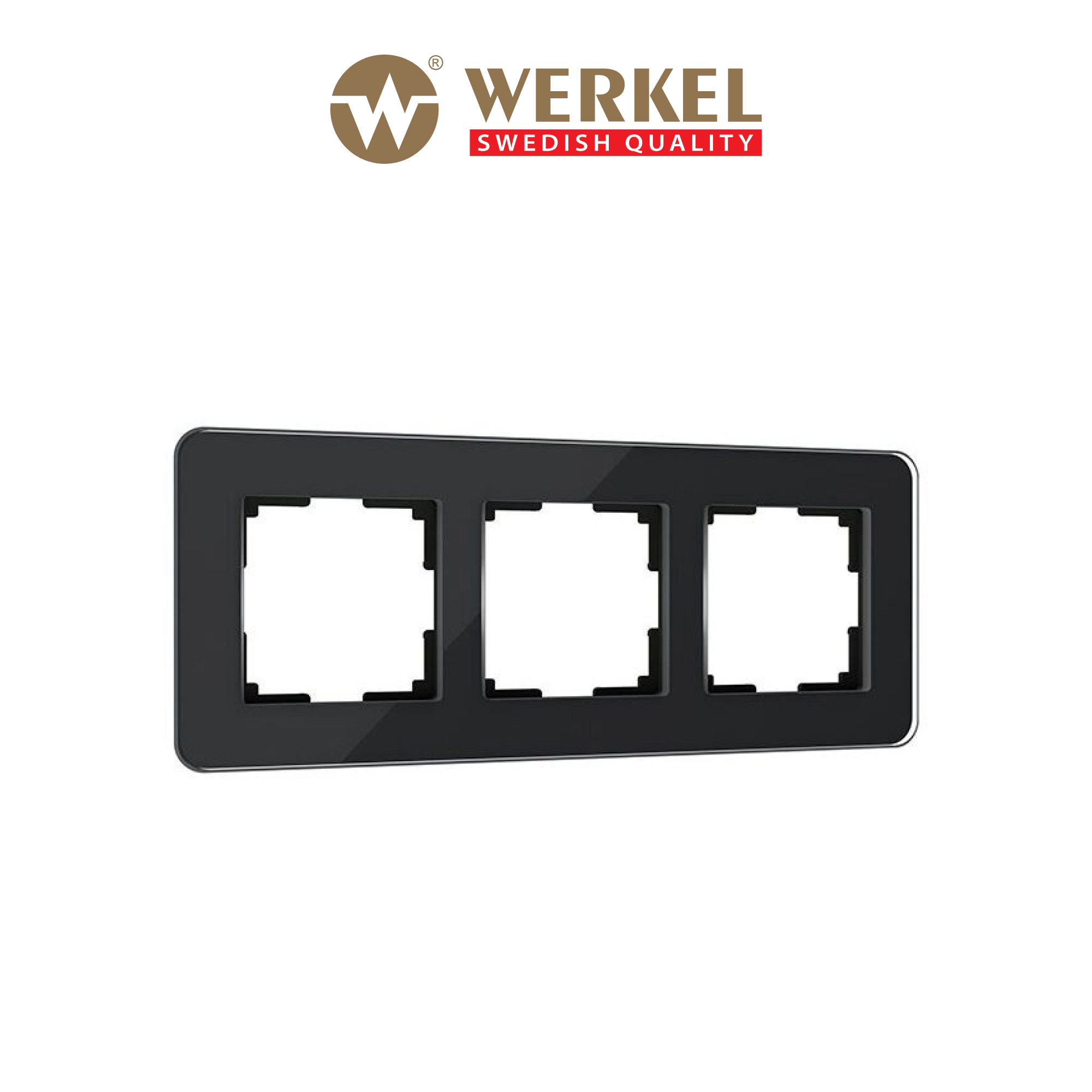 Изображение товара Рамка для розеток и выключателей Werkel Elite 3 поста Черная Изображение товара Рамка для розеток и выключателей Werkel Elite 3 поста Черная