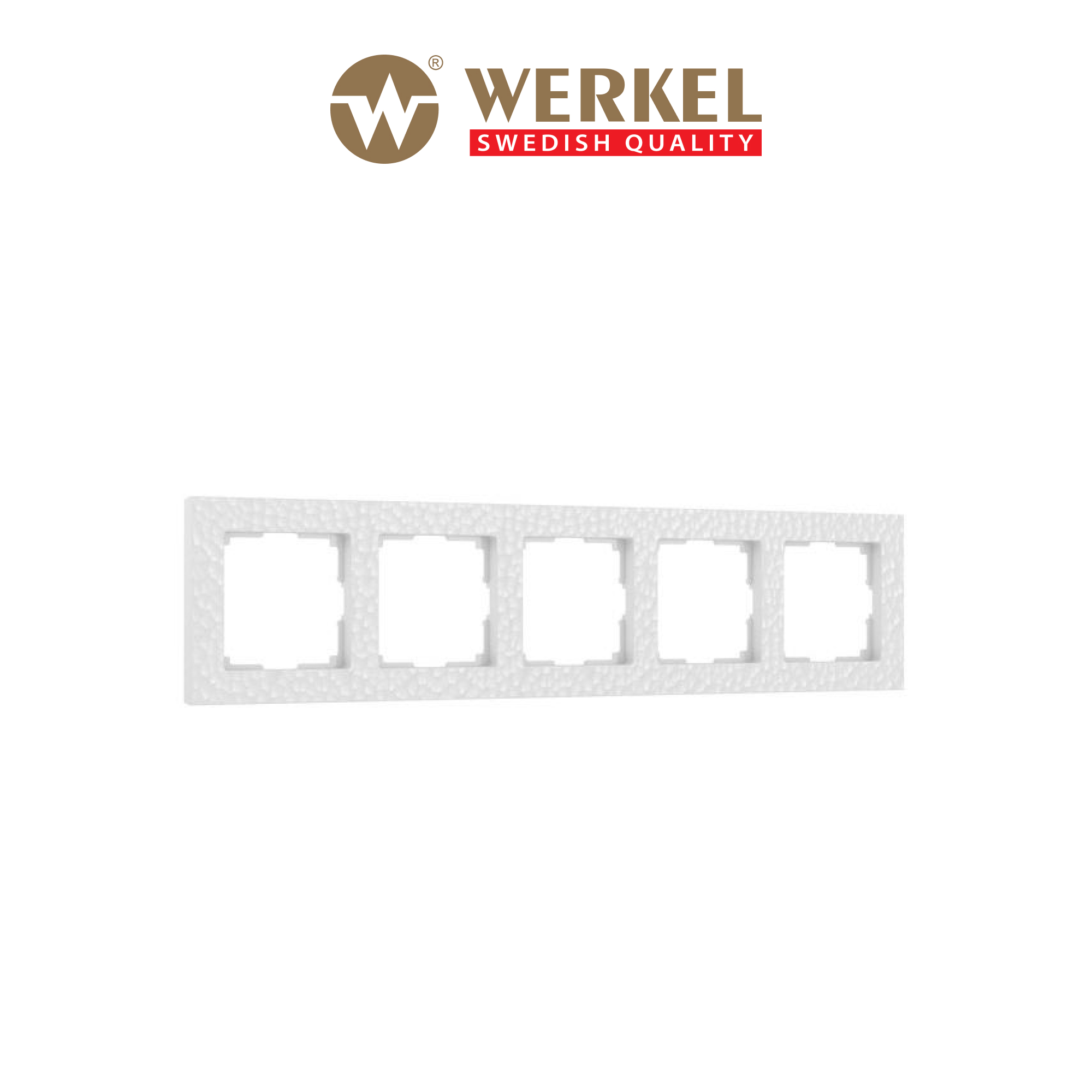 Изображение товара Рамка для розеток и выключателей Werkel Hammer W0052401 5 постов белая