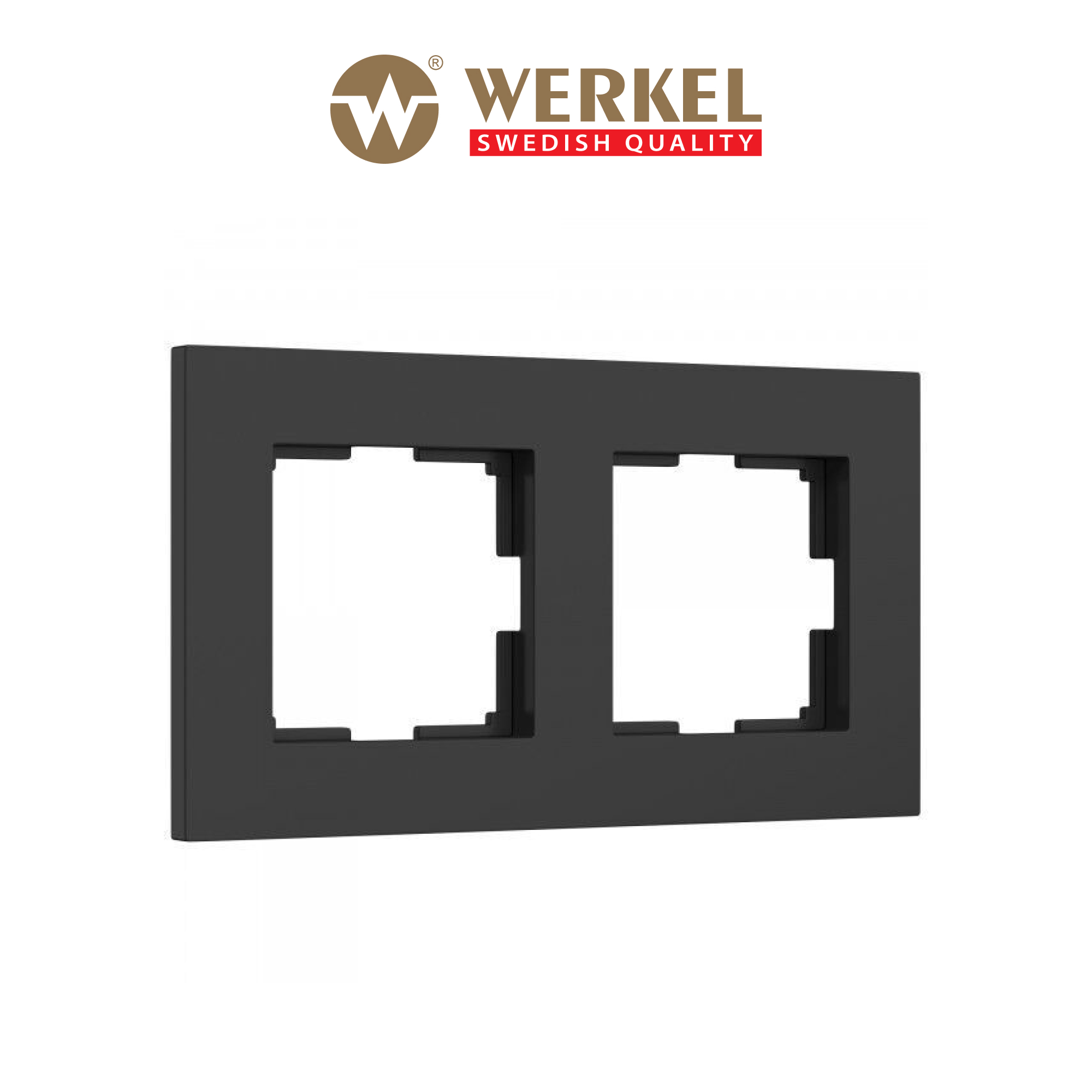 Изображение товара Рамка для розеток и выключателей Werkel Slab W0022908 2 поста цвет черный матовый Изображение товара Рамка для розеток и выключателей Werkel Slab W0022908 2 поста цвет черный матовый