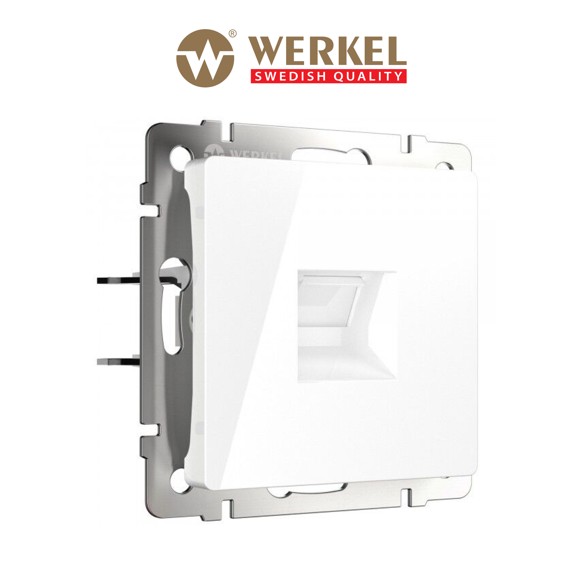 Изображение товара Розетка телефонная встраиваемая Werkel W1182001 RJ-11 цвет белый