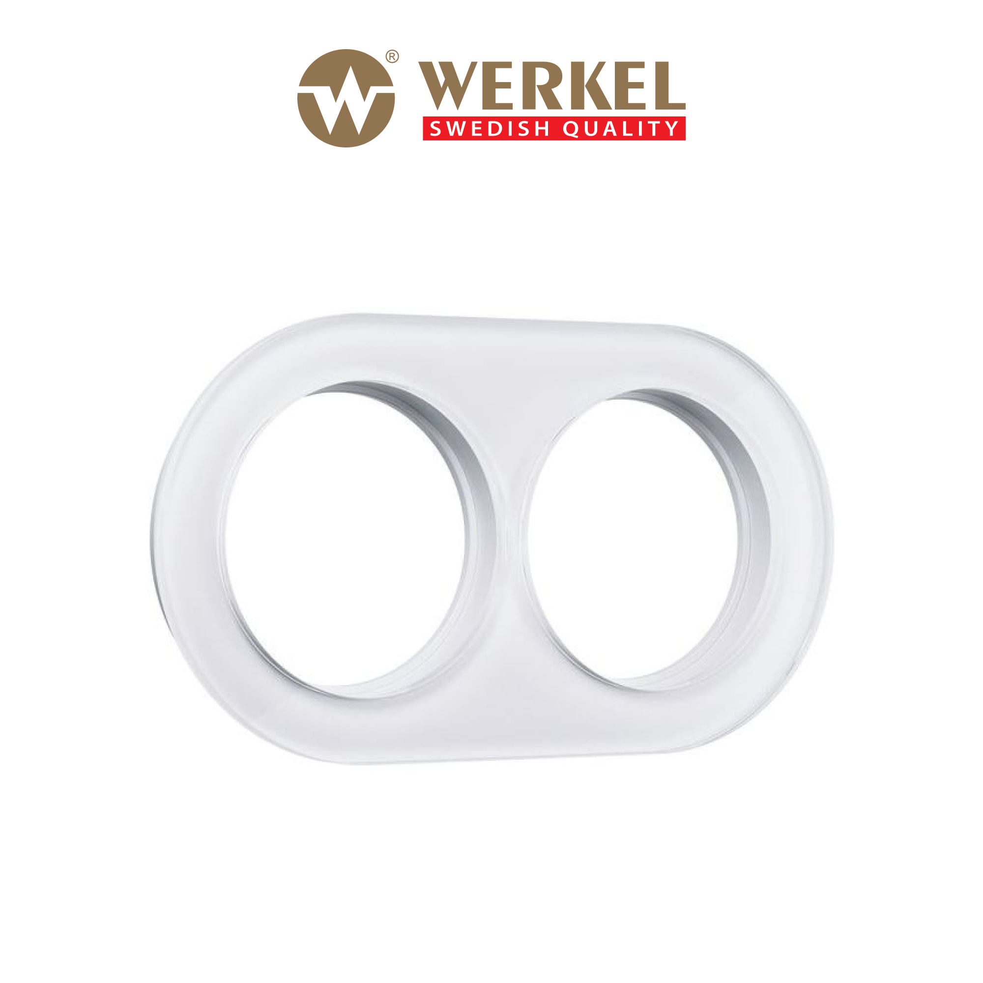 Изображение товара Рамка для розеток и выключателей Werkel Favorit Runda 2 поста белая