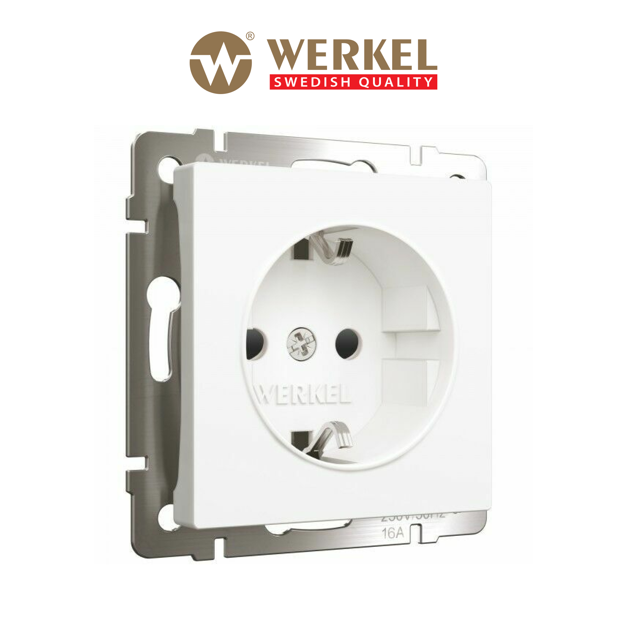 Изображение товара Розетка встраиваемая Werkel W1171161 a059266 с заземлением цвет белый матовый