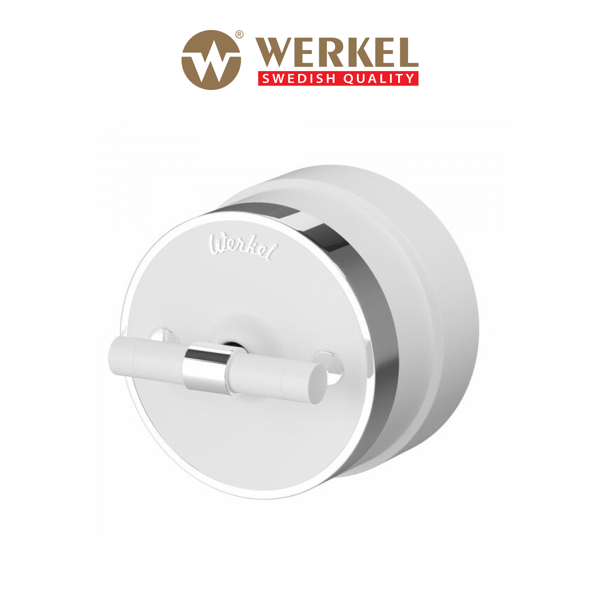 Изображение товара Переключатель накладной Werkel Vintage белый матовый/хром 1 клавиша