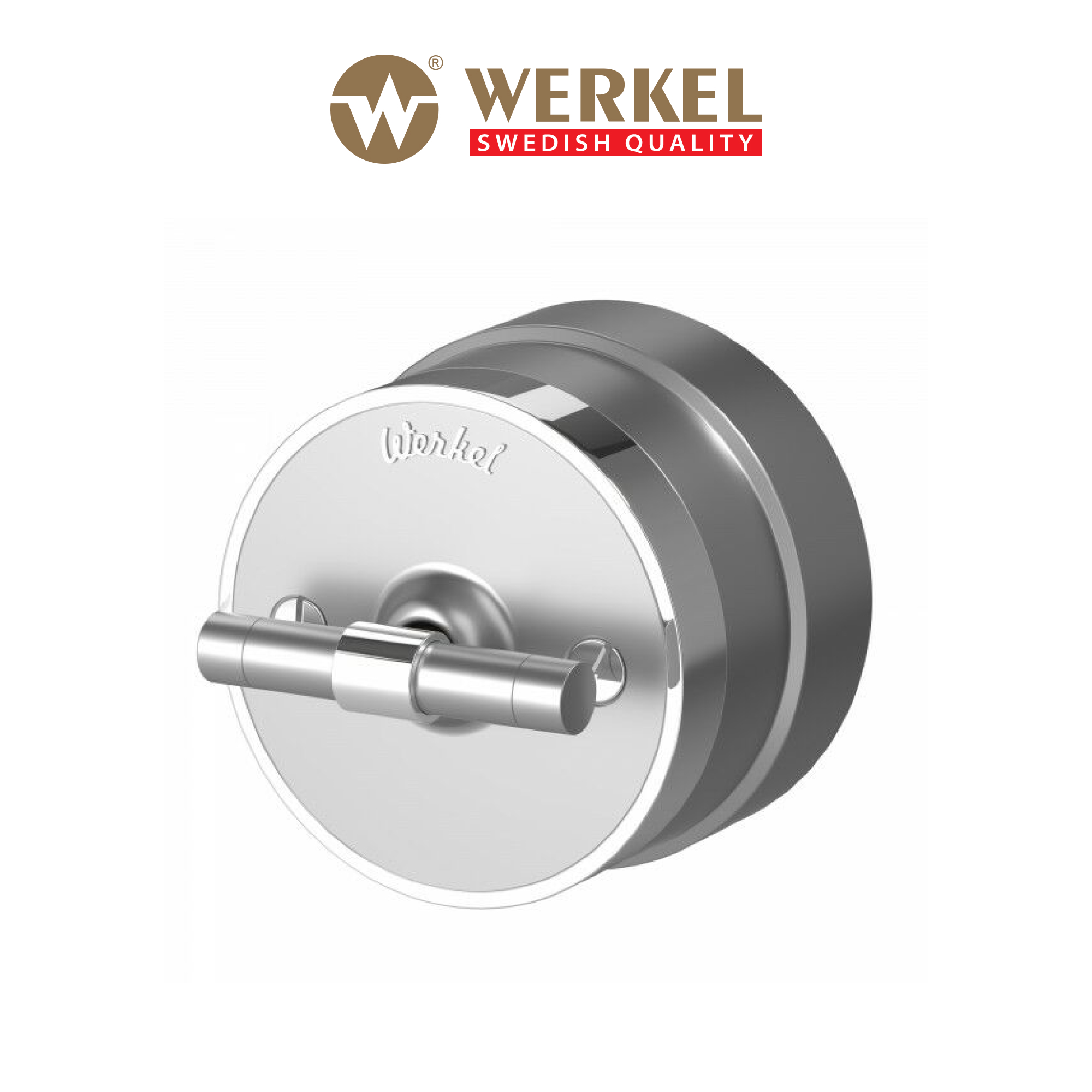 Изображение товара Переключатель накладной Vintage серебро матовый хром 1 клавиша W5812054