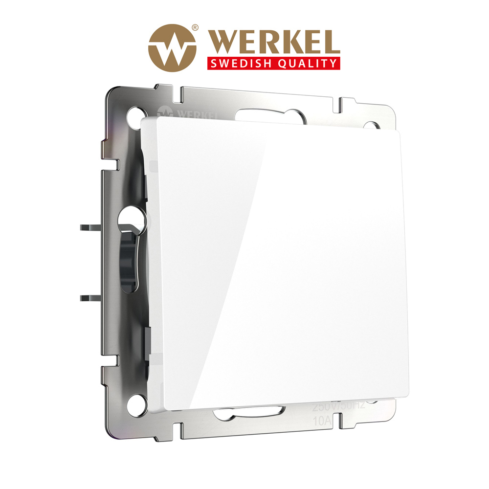 Изображение товара Кнопка для дверного звонка проводная Werkel W1114501 цвет белый Изображение товара Кнопка для дверного звонка проводная Werkel W1114501 цвет белый