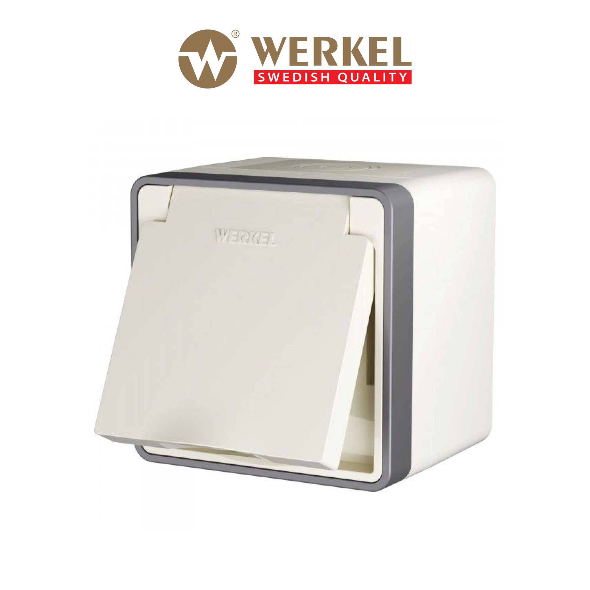 Изображение товара Розетка накладная Werkel Gallant a051546 с заземлением цвет слоновая кость