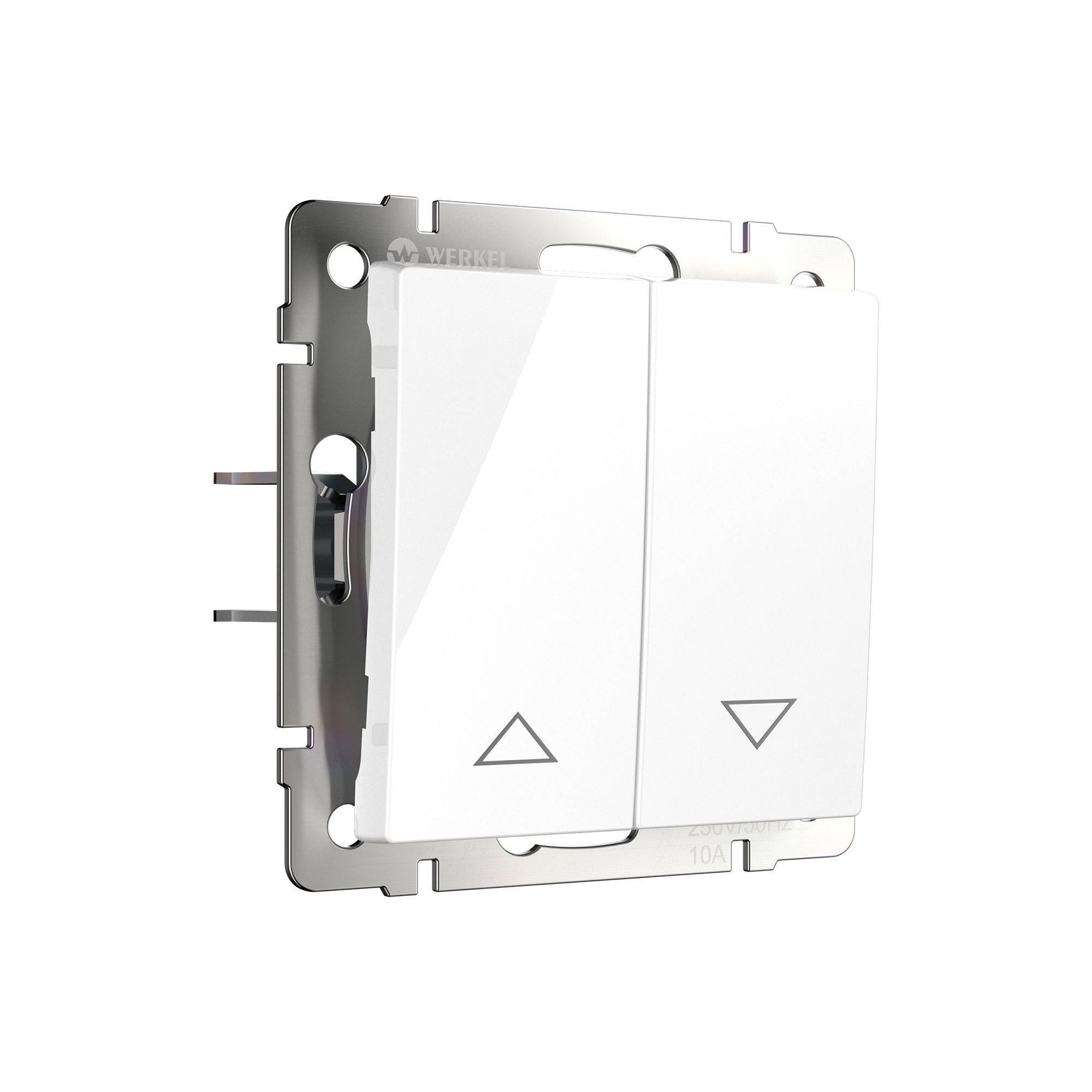 Изображение товара Выключатель встраиваемый Werkel a051132 2 клавиши цвет белый