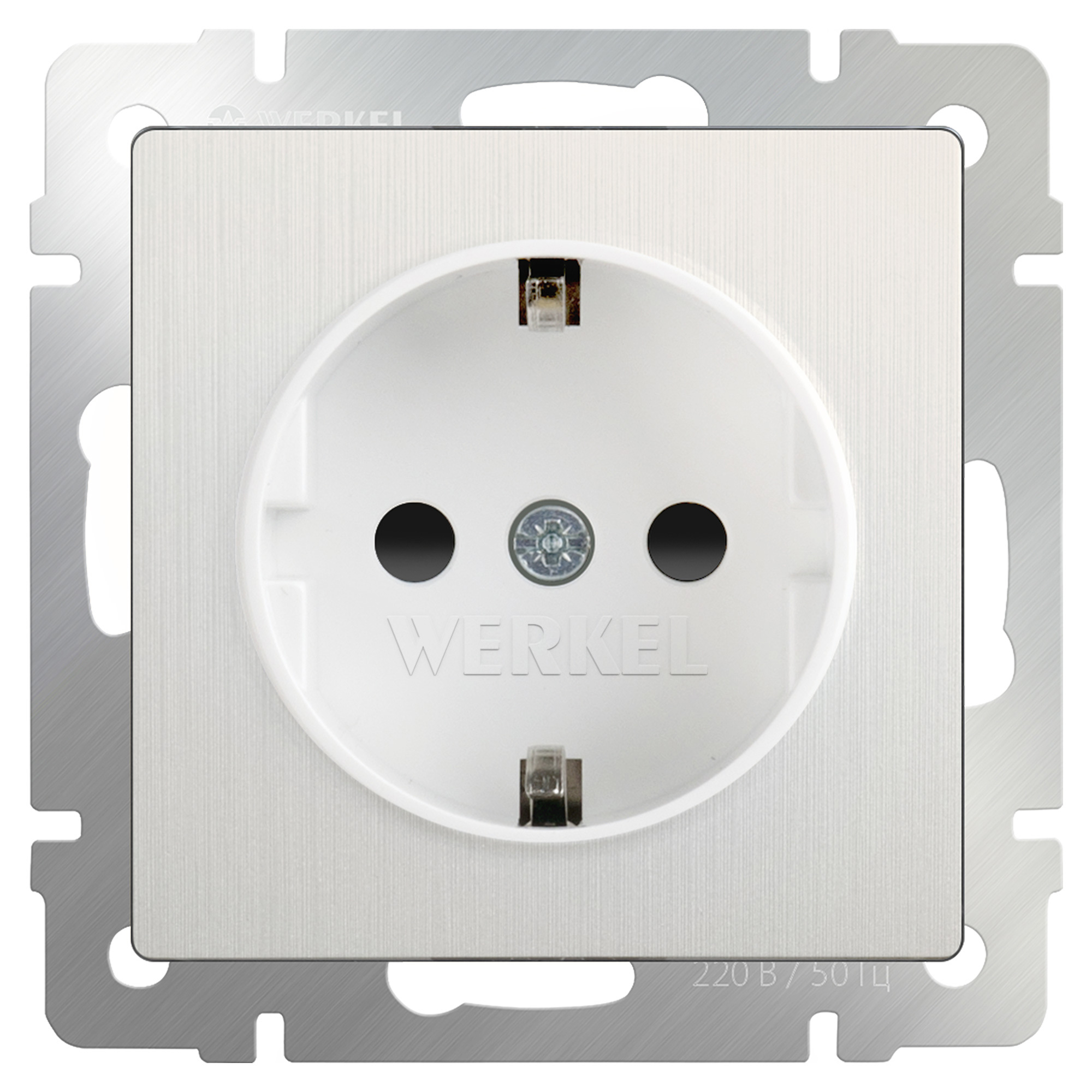 Изображение товара Розетка встраиваемая с заземлением Werkel W1171013 цвет жемчужно-белый
