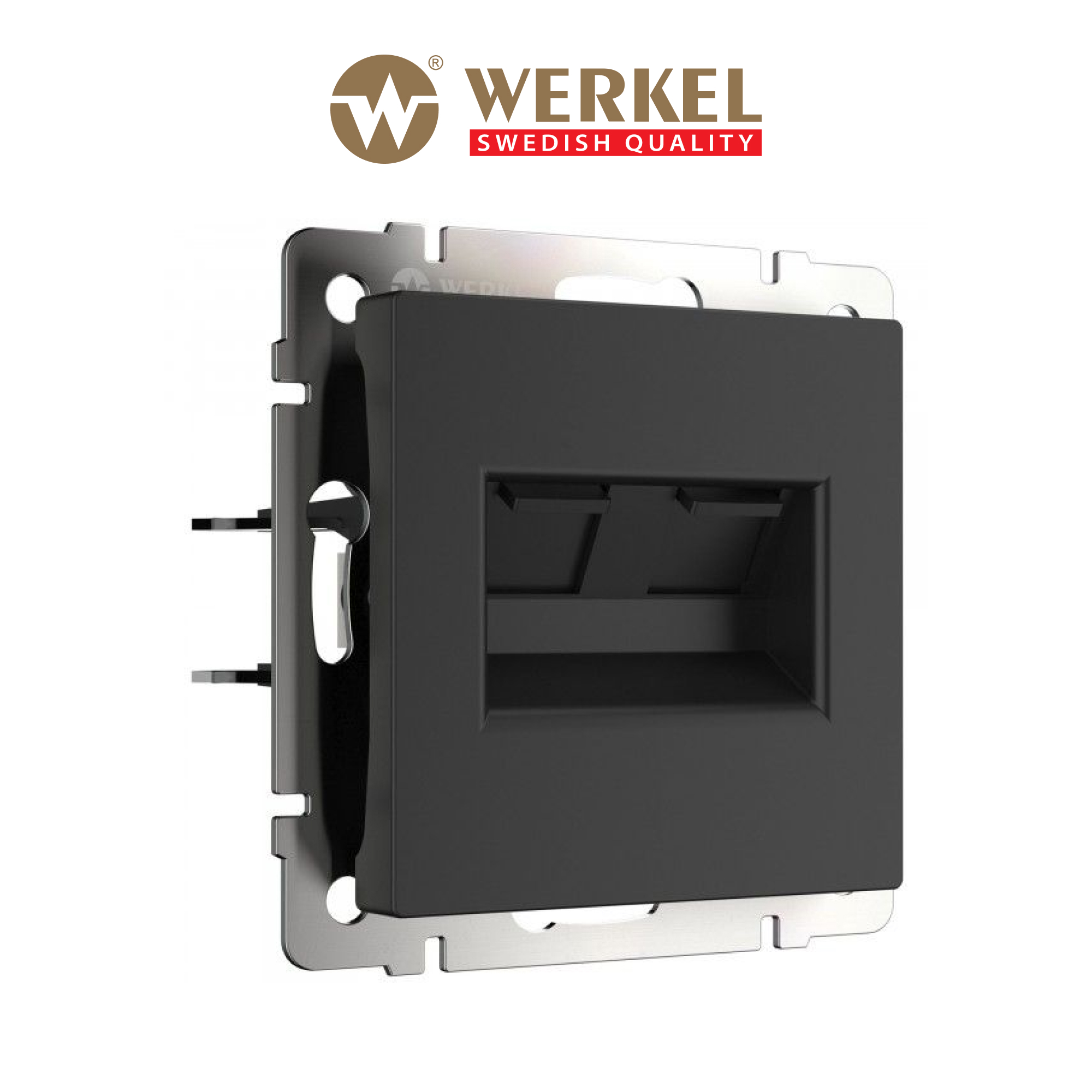 Изображение товара Розетка RJ45 встраиваемая Werkel a051616 цвет черный