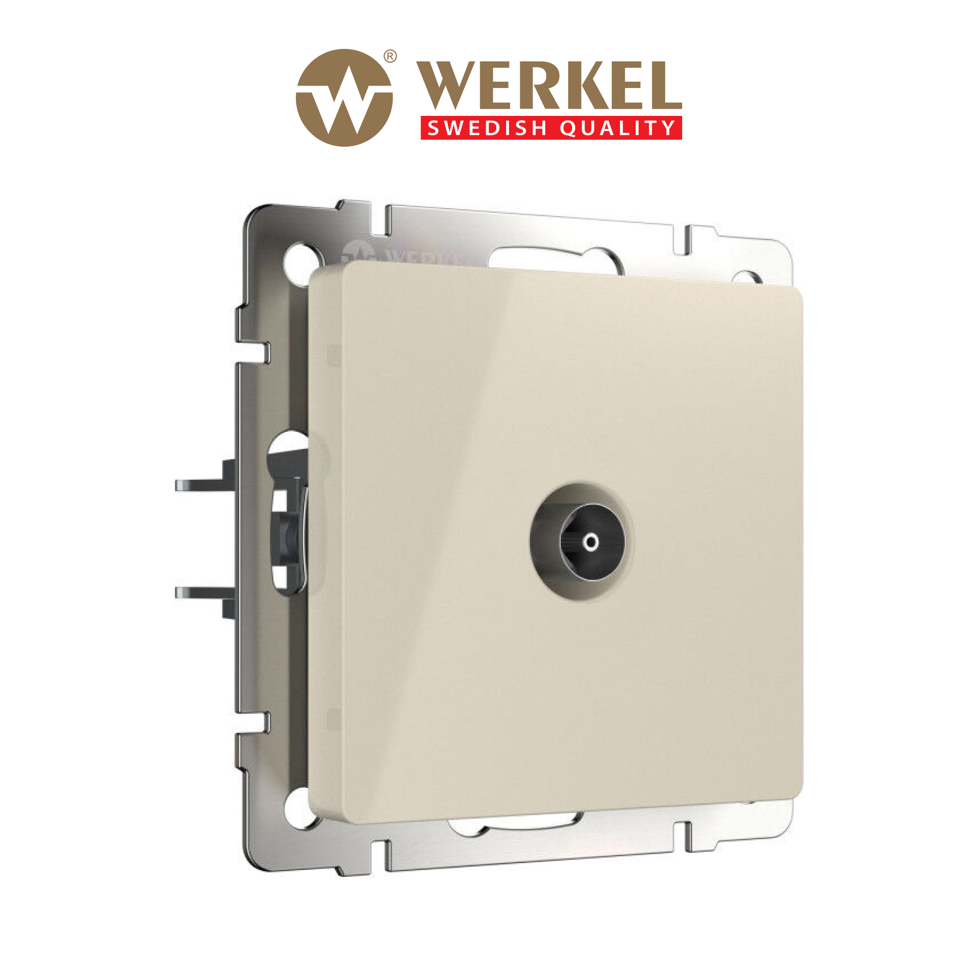Изображение товара Розетка встраиваемая Werkel a051483 цвет слоновая кость Изображение товара Розетка встраиваемая Werkel a051483 цвет слоновая кость