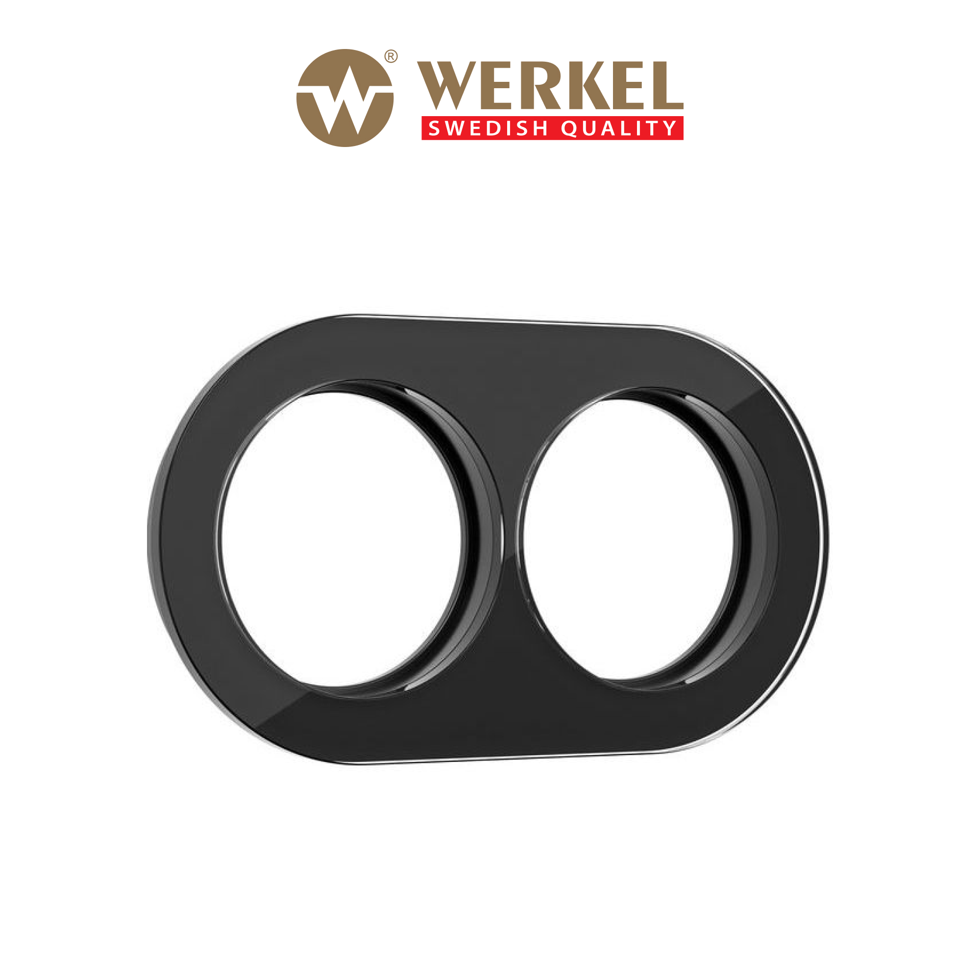 Изображение товара Рамка Werkel Favorit Runda на 2 поста черная
