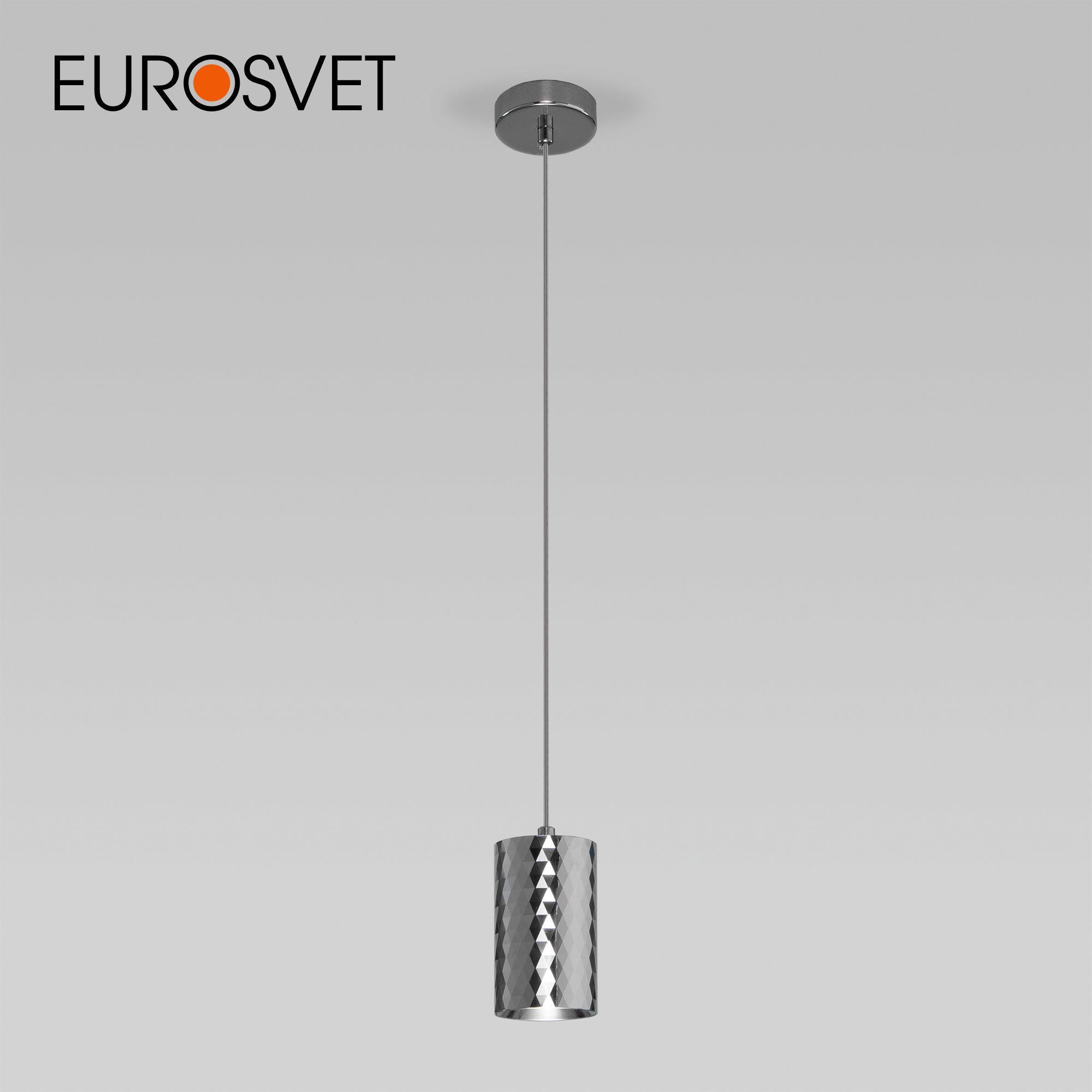 Изображение товара Подвесной светодиодный светильник EUROSVET Bonaldo хром 7Вт 145см