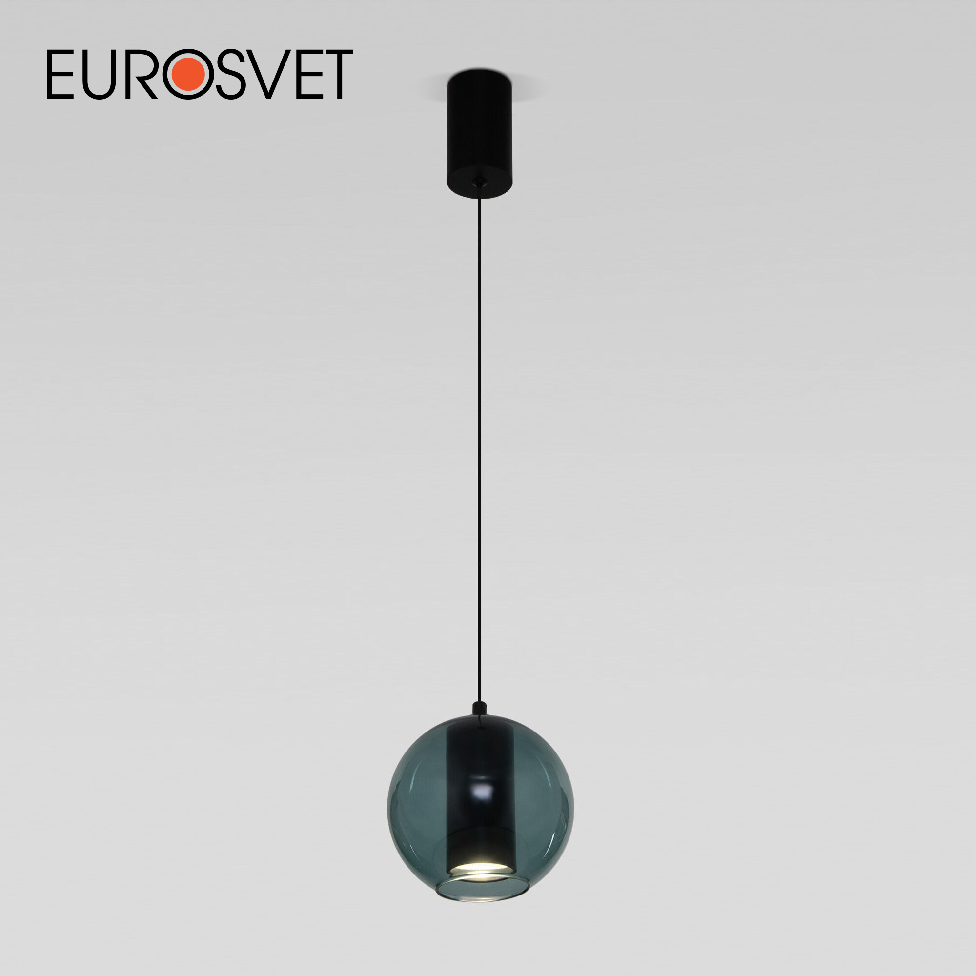 Изображение товара Подвесной светильник Eurosvet 50258/1 LED бирюзовый современный дизайн