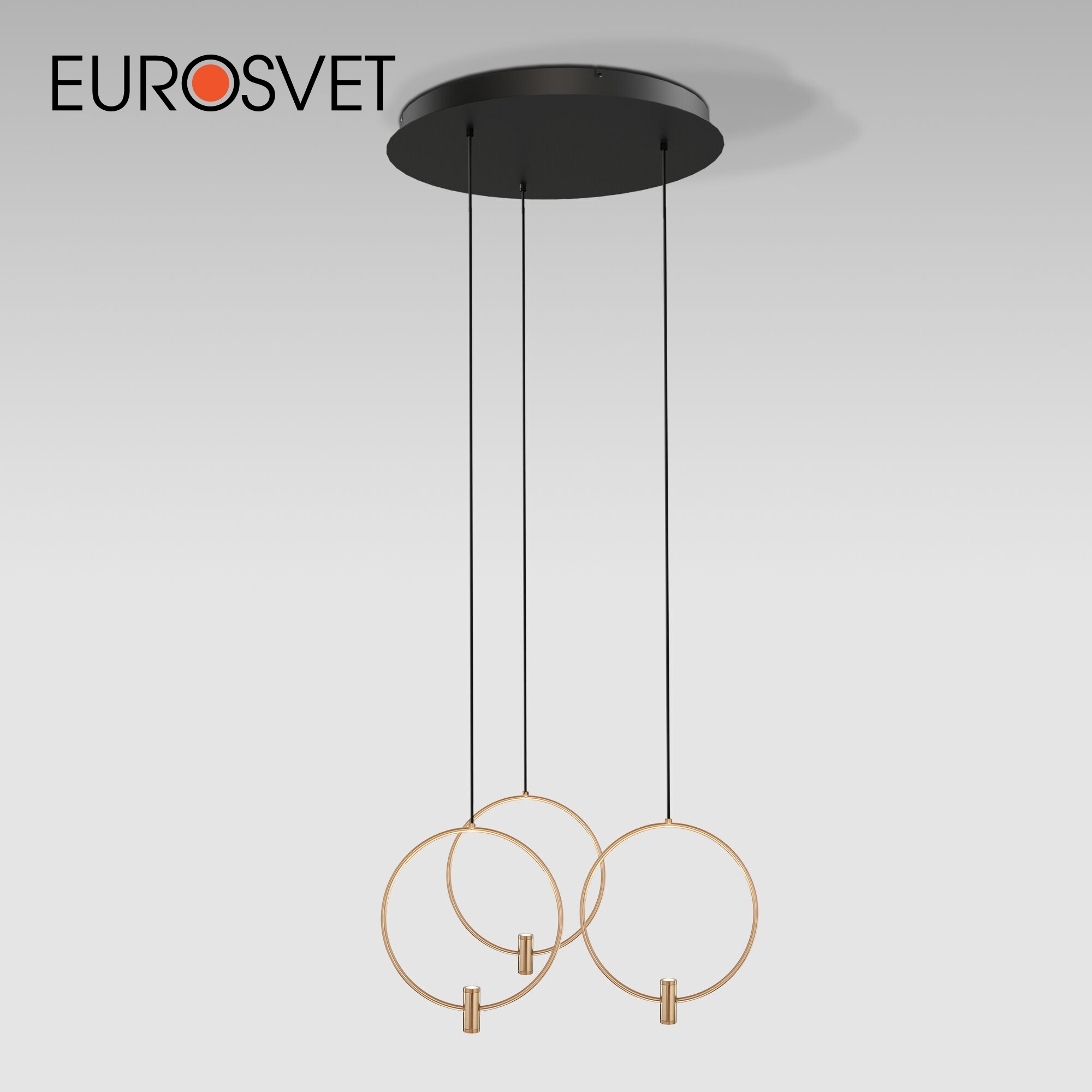 Изображение товара Подвесной светодиодный светильник Eurosvet 50257/3 a065629 2м квадратных нейтральный белый свет