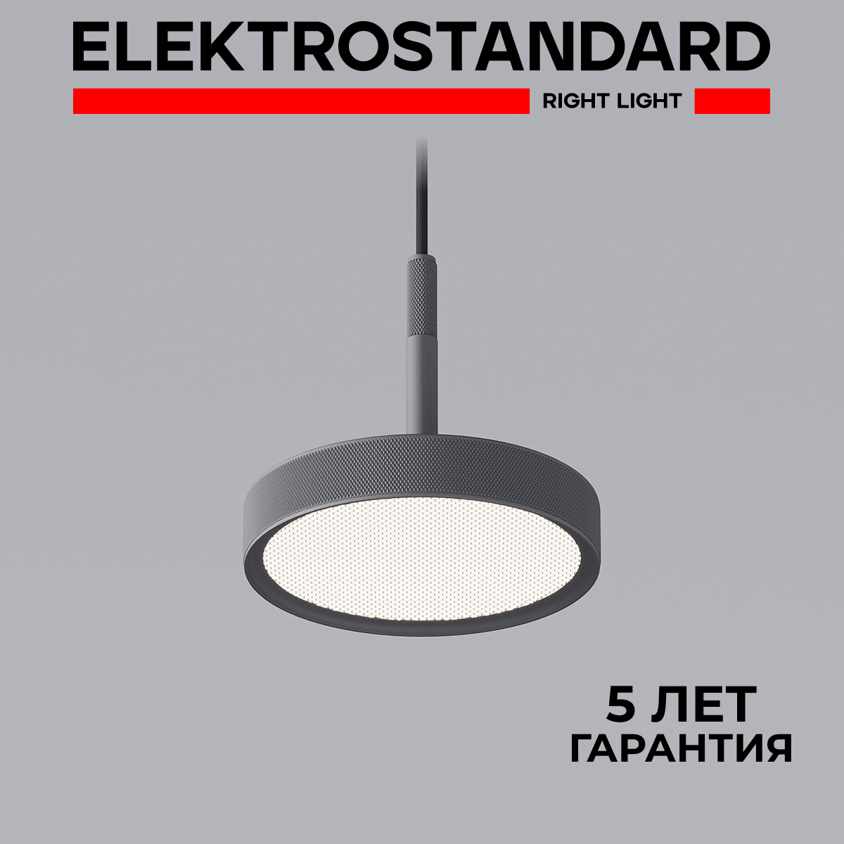 Изображение товара Светильник подвесной светодиодный Elektrostandard 50260 led 1 м² нейтральный белый свет цвет серый/серебристый