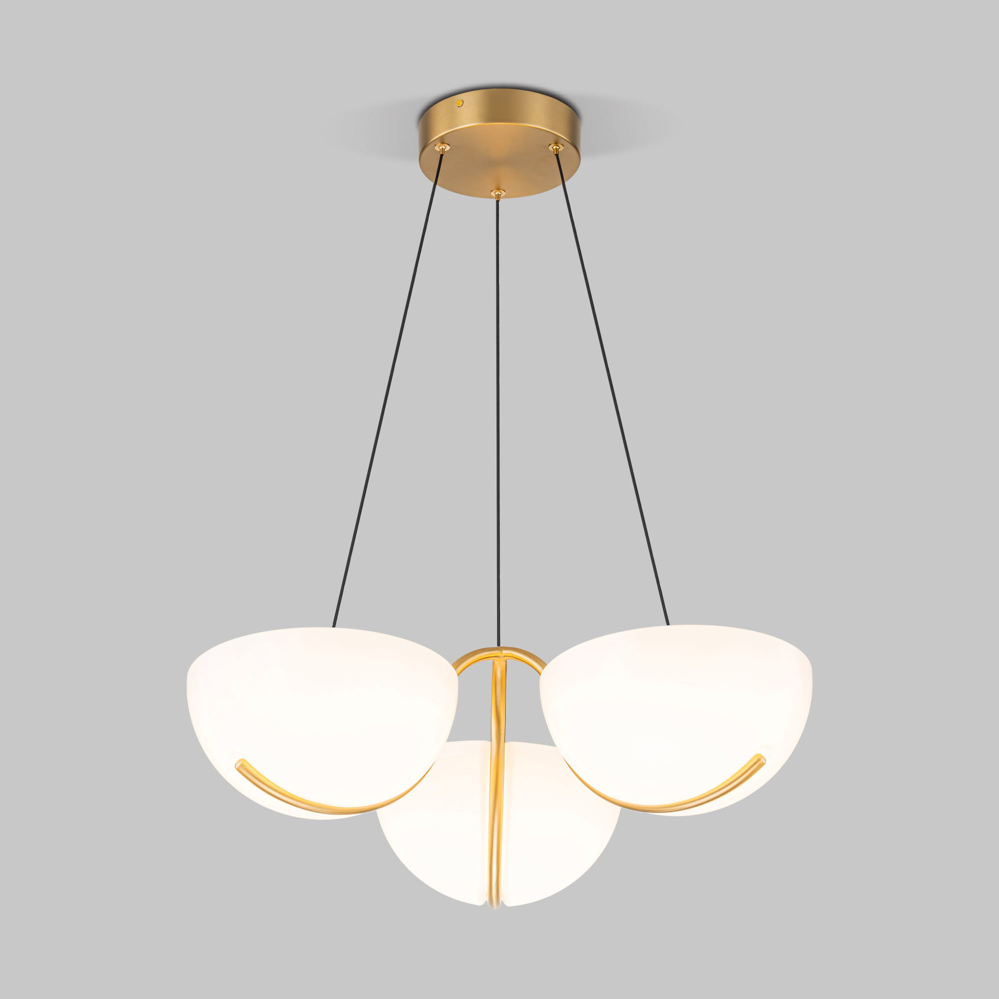 Изображение товара Люстра подвесная светодиодная Eurosvet Emisfero A069300 11 м² нейтральный белый свет цвет золото