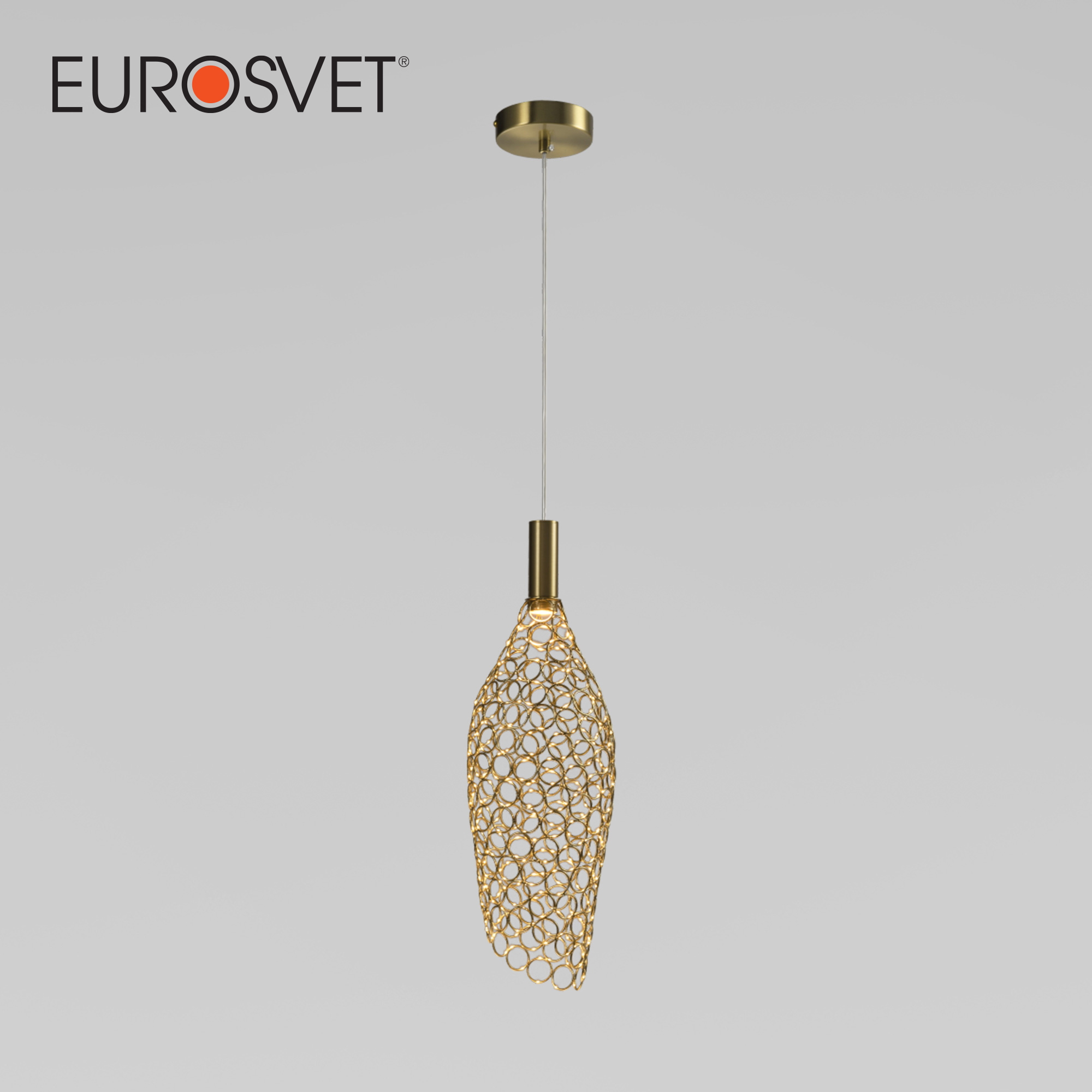 Изображение товара Светильник подвесной Eurosvet Ruche 90380/1 золотой