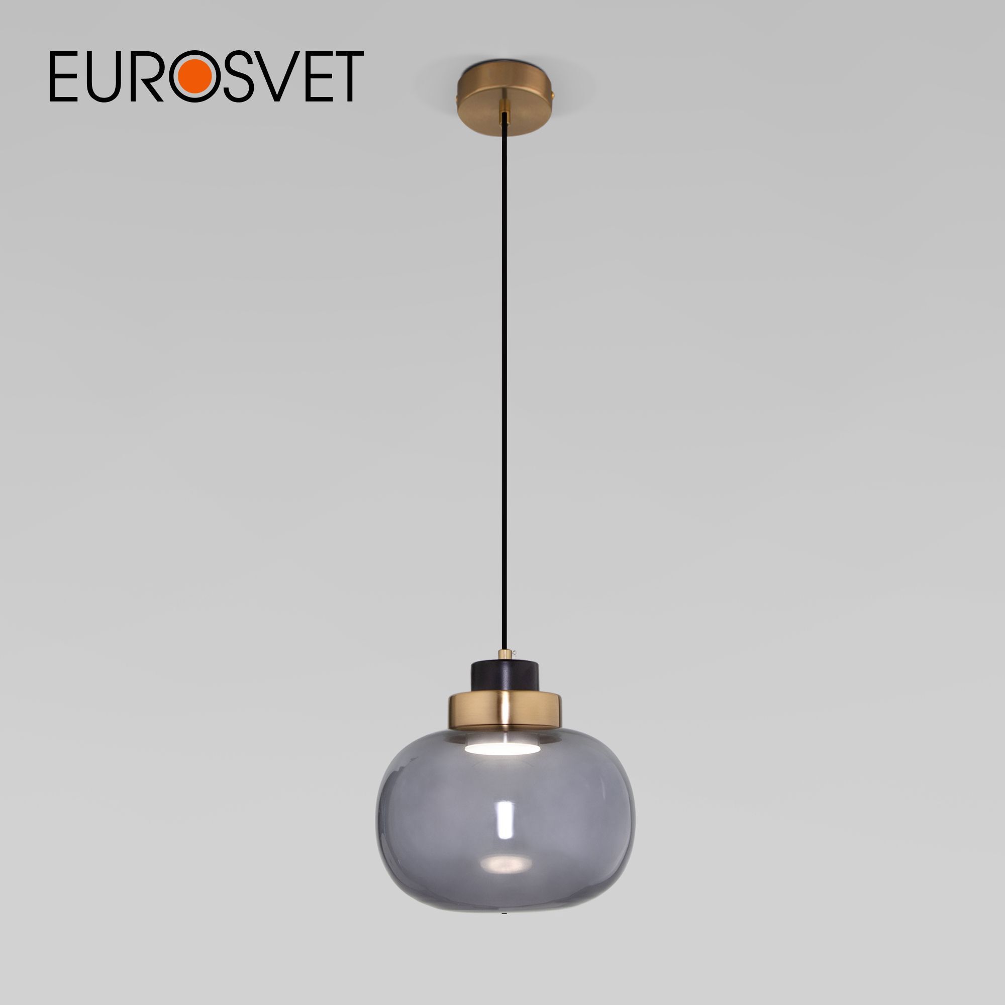 Изображение товара Подвесной LED светильник Eurosvet Jeffry 1 м² с регулировкой высоты серый