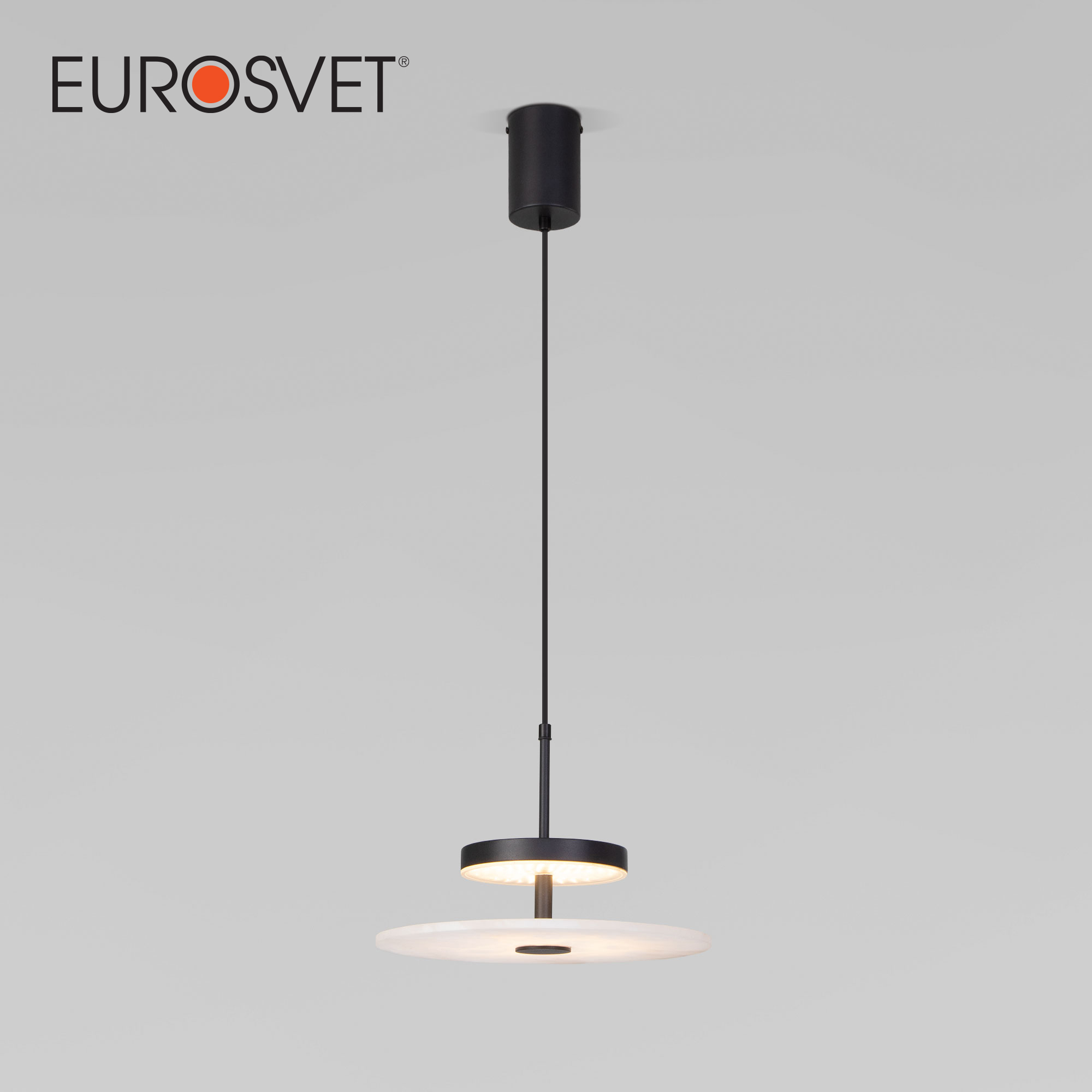 Изображение товара Подвесной светодиодный светильник Eurosvet Thasos 40342 LED черный для комнат до 7 м²