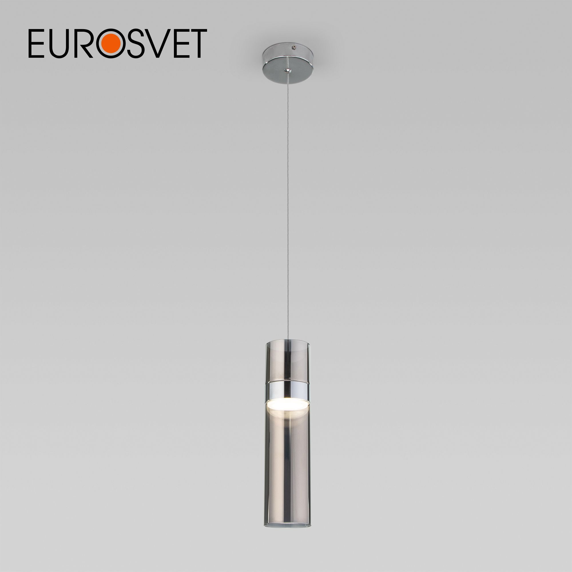 Изображение товара Светильник подвесной светодиодный EUROSVET a061289 Lumen 1 м² нейтральный белый свет цвет серый