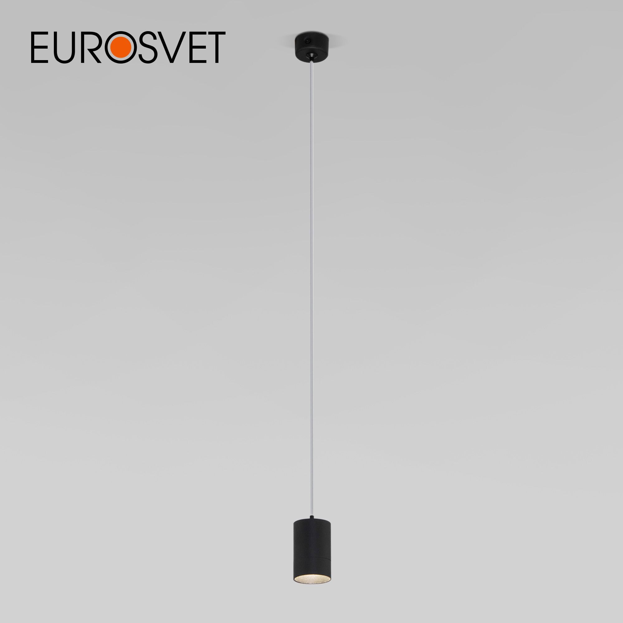 Изображение товара Подвесной светильник EUROSVET Piccolo 1м черный с COB светодиодами