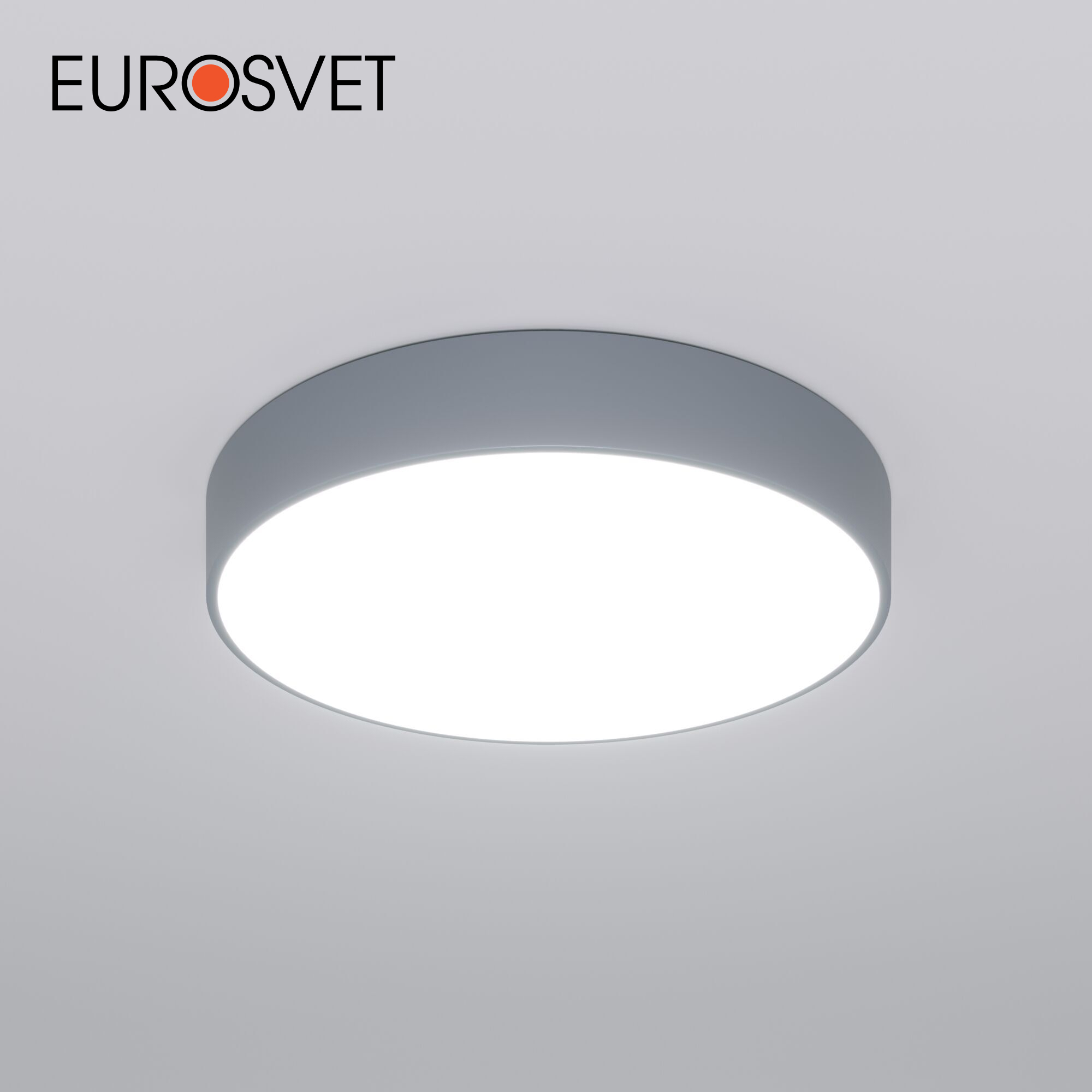 Изображение товара Светильник потолочный светодиодный EUROSVET 90319/1 Entire 16 м² изменение оттенков белого цвет белый/серый