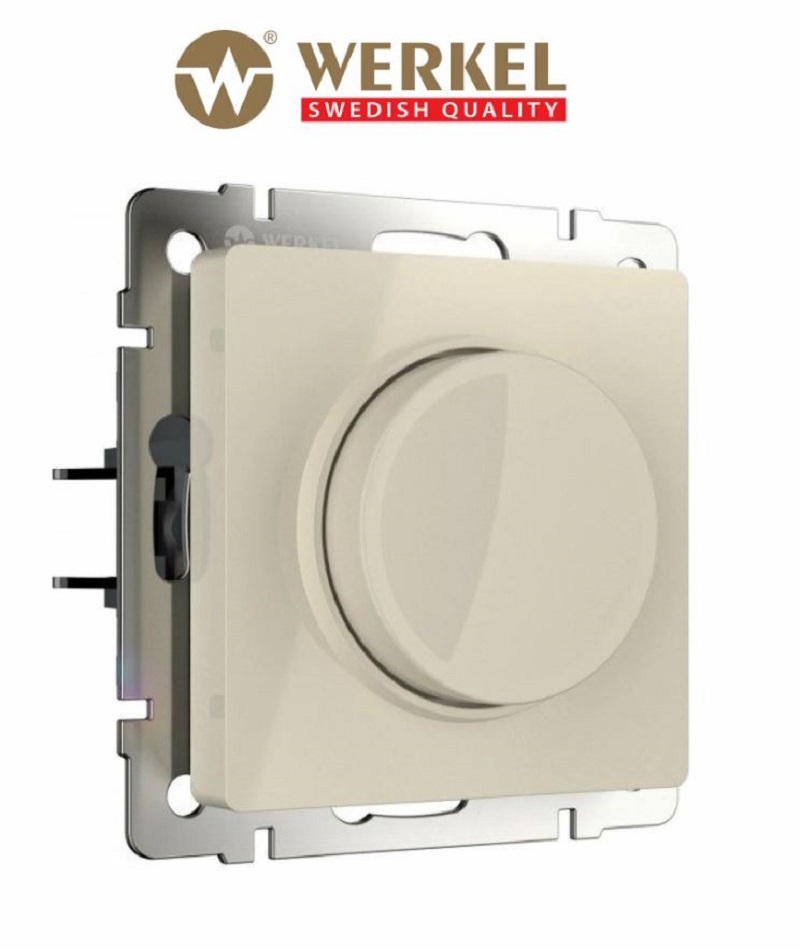 Изображение товара Диммер встраиваемый Werkel Встраиваемые механизмы a069584 600 Вт цвет слоновая кость