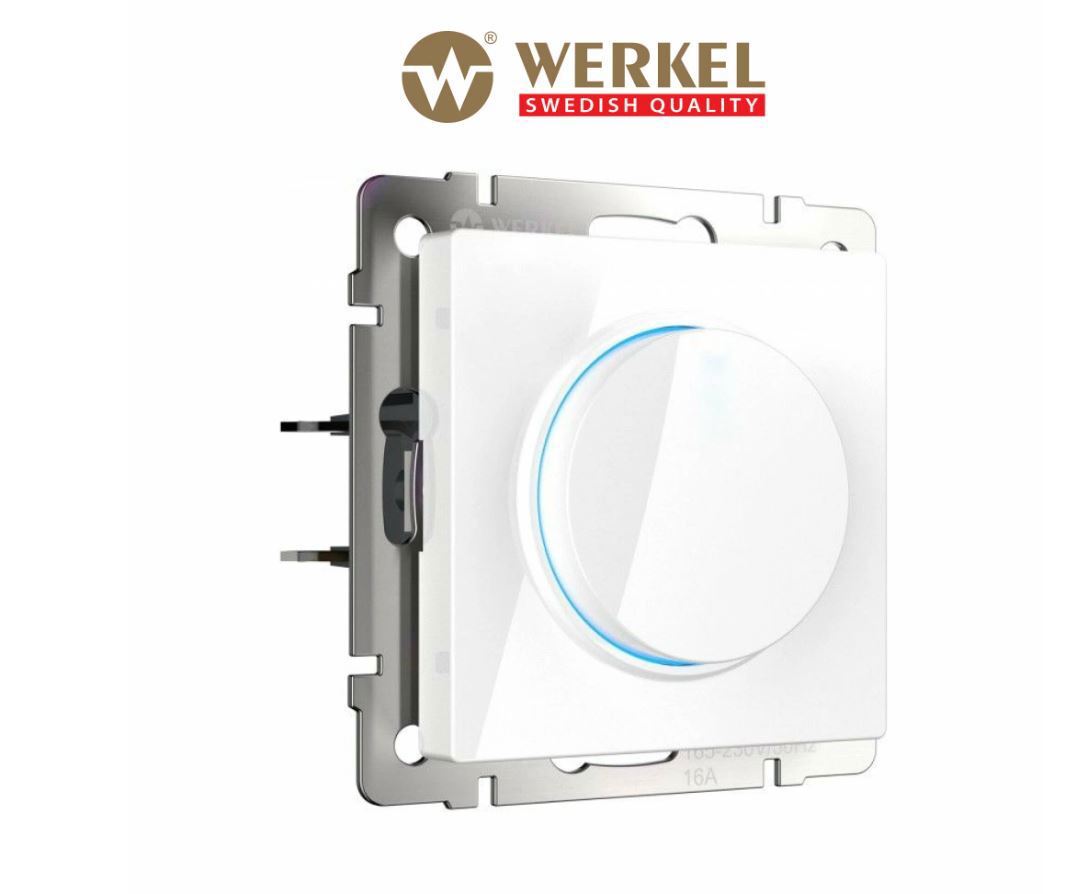 Изображение товара Диммер встраиваемый Werkel W1142001 белый 600 Вт