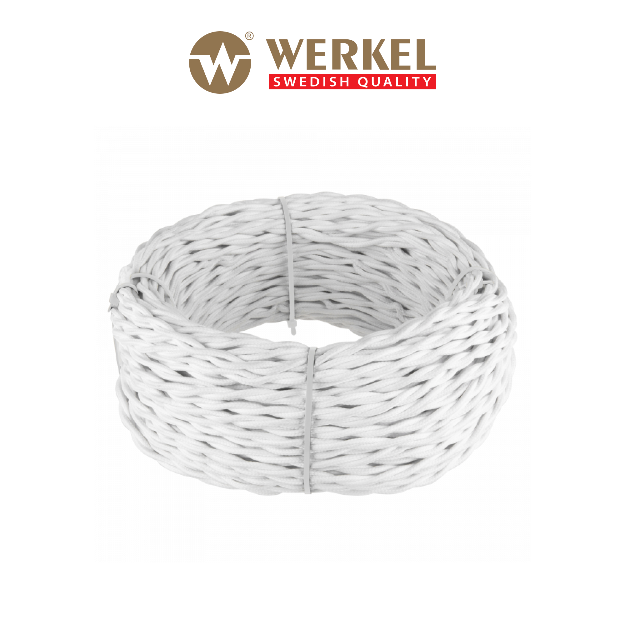 Изображение товара Рабочий кабель Werkel W6452501 витой 2x1.5 белый для ретро электропроводки Изображение товара Рабочий кабель Werkel W6452501 витой 2x1.5 белый для ретро электропроводки