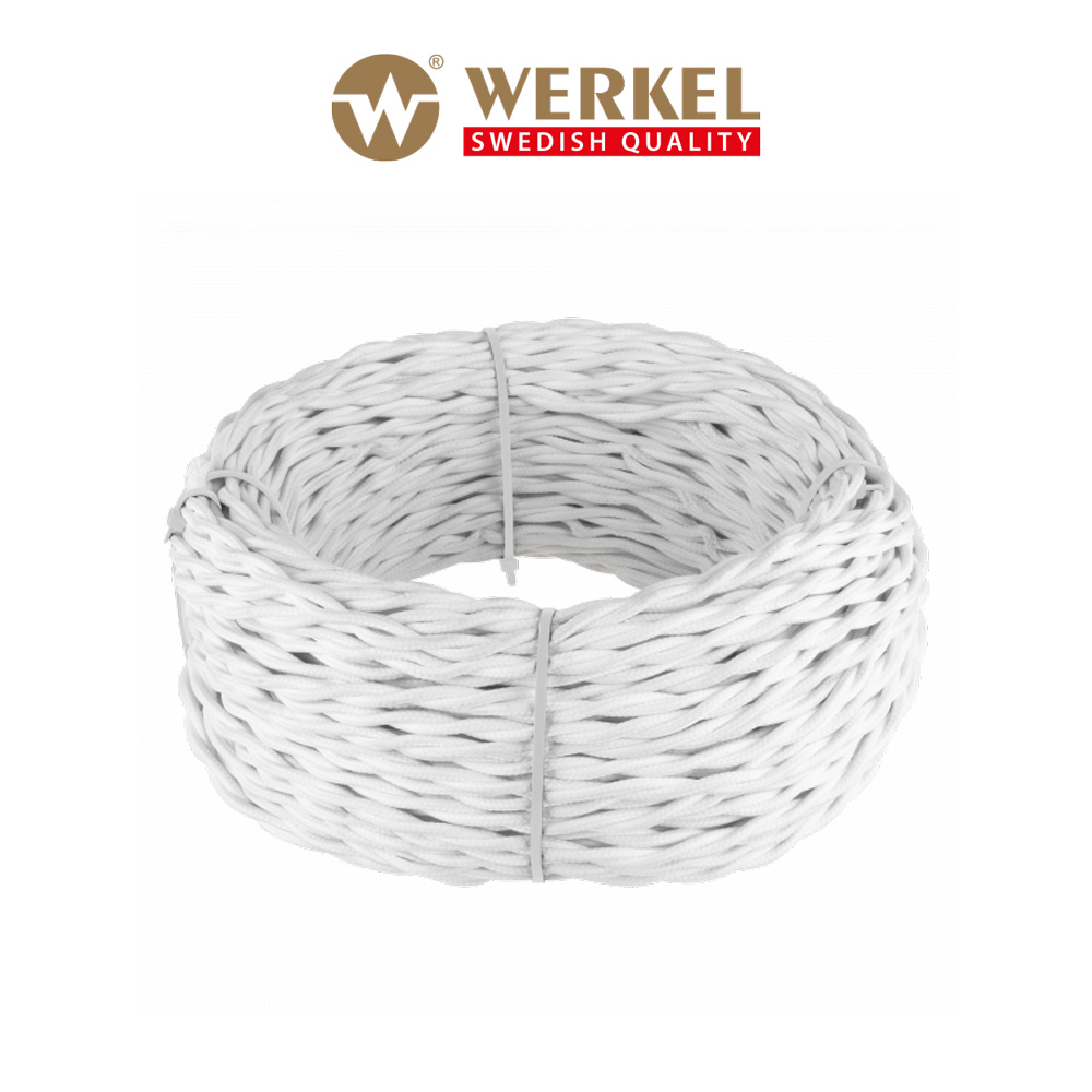 Изображение товара Ретро кабель Werkel W6453501 витой 3x1.5 цвет белый 50 м Изображение товара Ретро кабель Werkel W6453501 витой 3x1.5 цвет белый 50 м