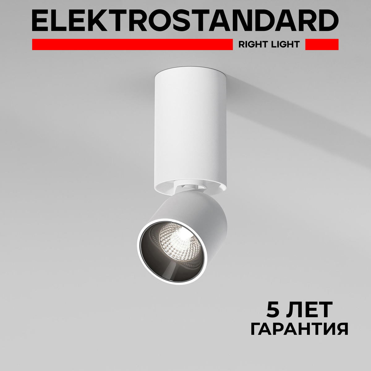 Изображение товара Светильник точечный накладной светодиодный Elektrostandard A066397 1 м² цвет черный, белый