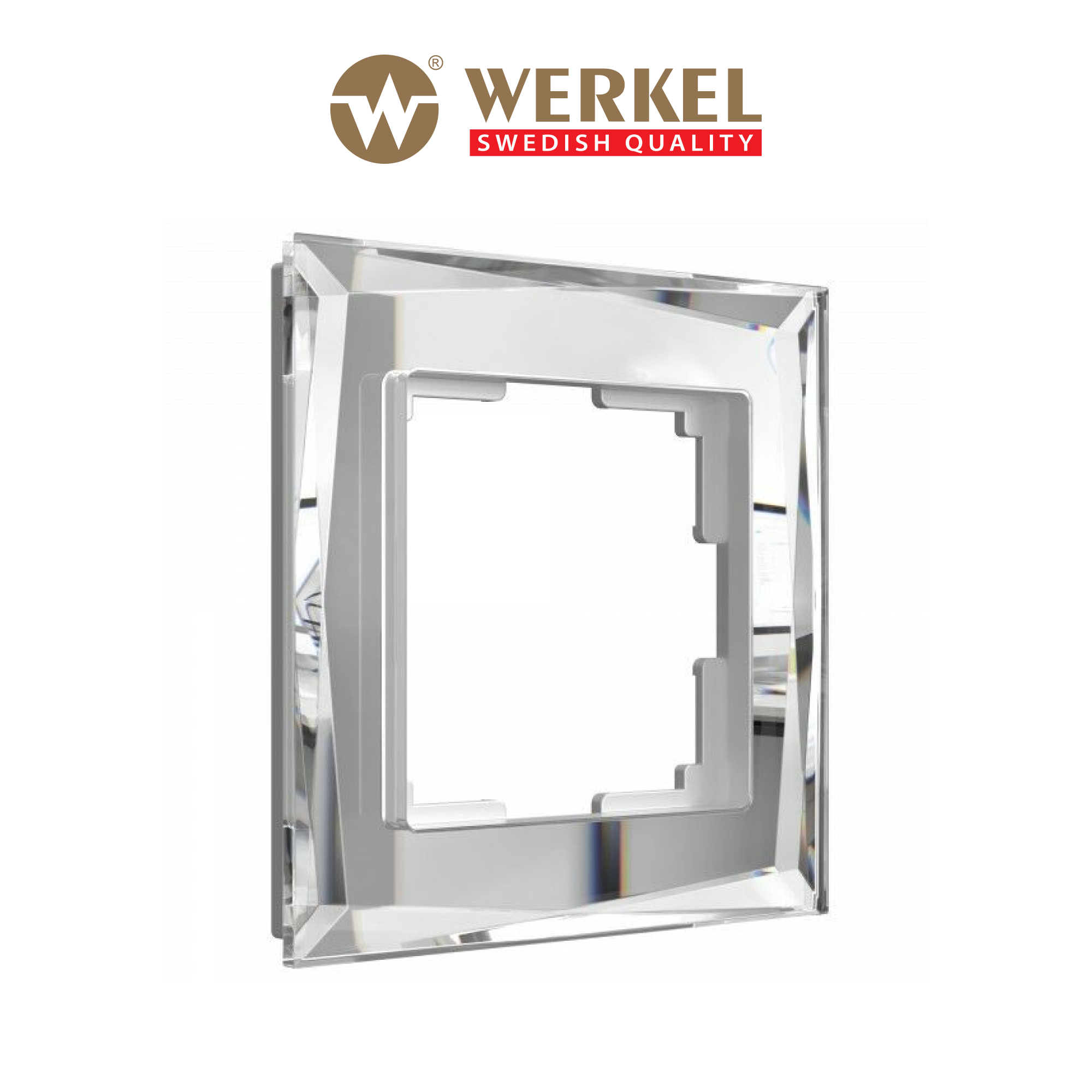 Изображение товара Рамка для розеток и выключателей Werkel Diamant W0011220 зеркальная 1 пост
