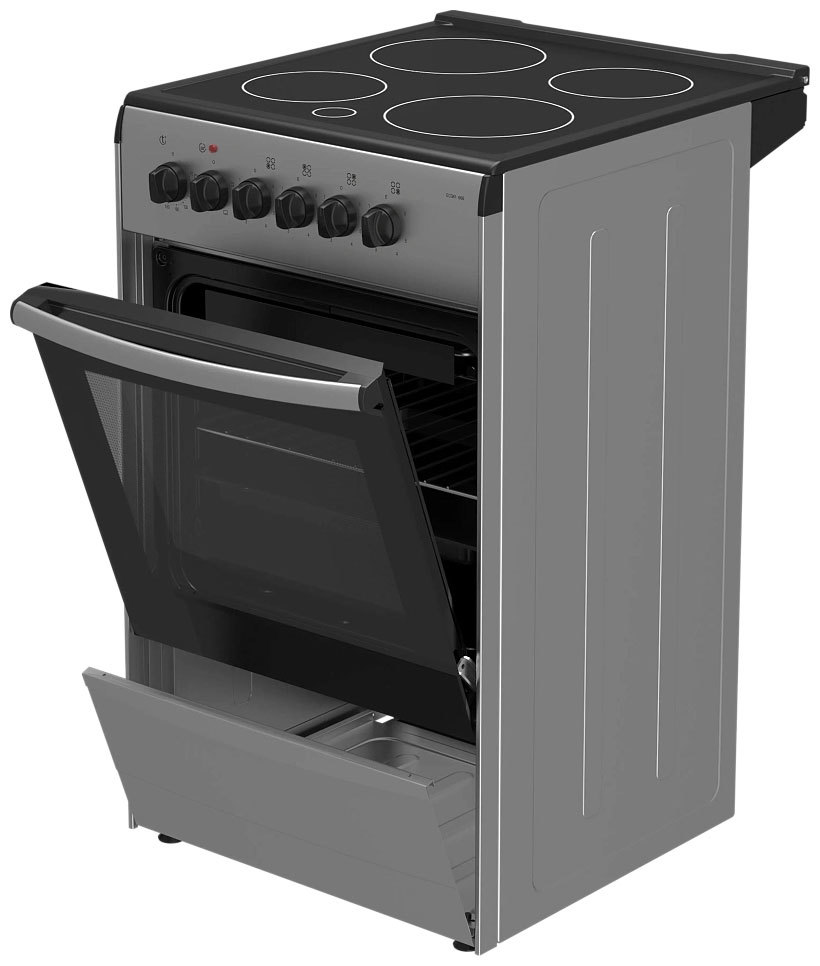 Изображение товара Электрическая плита с духовкой Darina 607348 50x85x56 см цвет серебристый