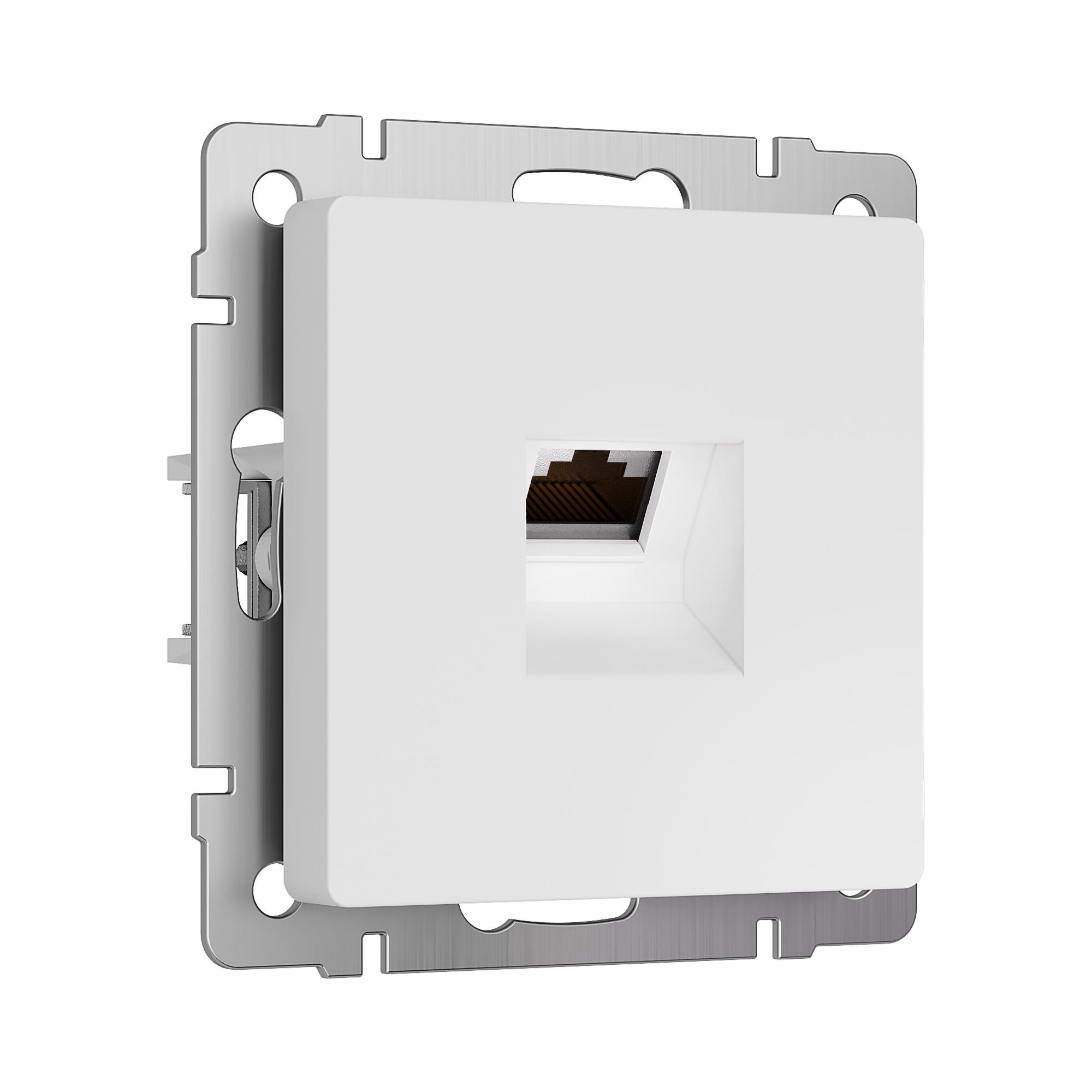 Изображение товара Встраиваемая розетка RJ45 Cat. 6A Werkel белая IP20 для Ethernet Internet