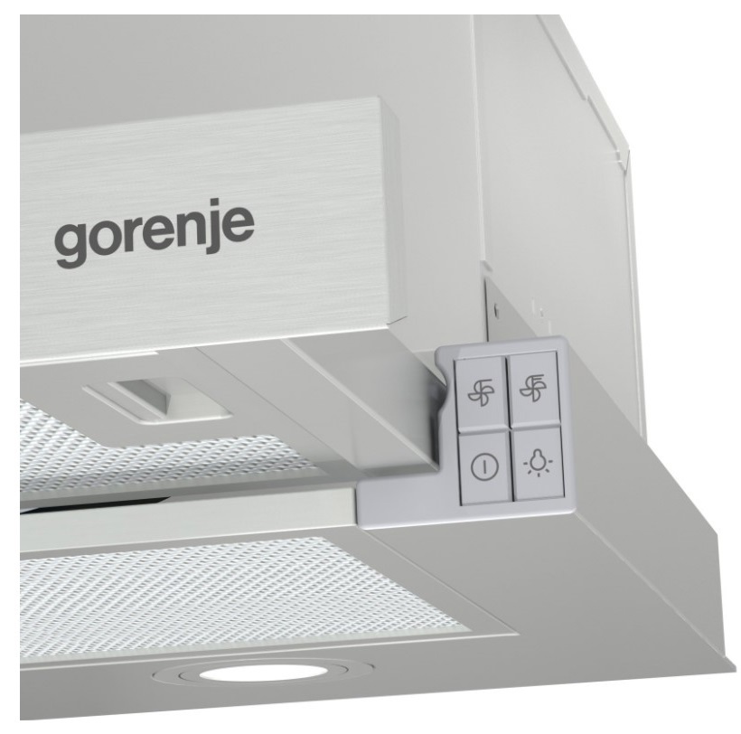 Изображение товара Встраиваемая вытяжка Gorenje TH62E4X 60 см серебристая монтаж в шкаф