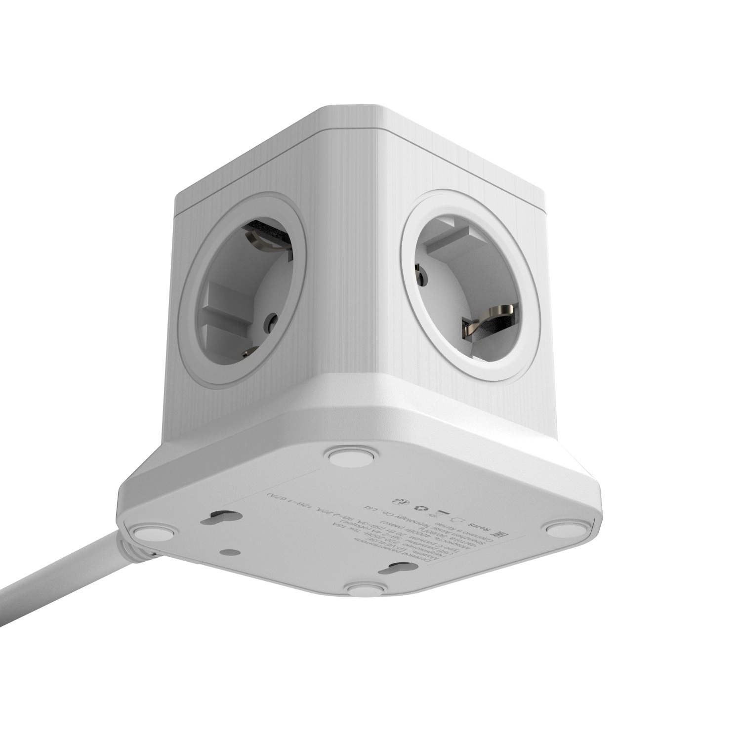 Изображение товара Сетевой фильтр Agni TP-VE4U5E-5m-white 12x1.5 5 м 5 розеток с заземлением 4000 Вт цвет белый