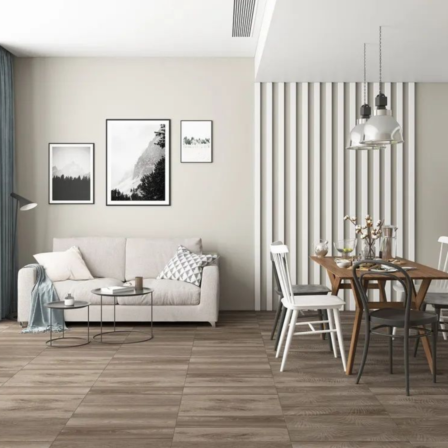 Изображение товара Керамогранит 20x60 см LB Ceramics Шэдоу коричневый внутренний наружный настенный полированный