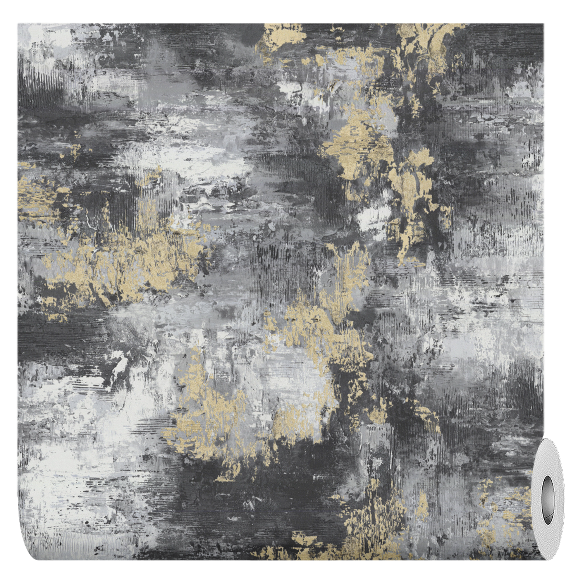 Изображение товара Обои флизелиновые Артекс Микадо серые 1.06 м 11307-05