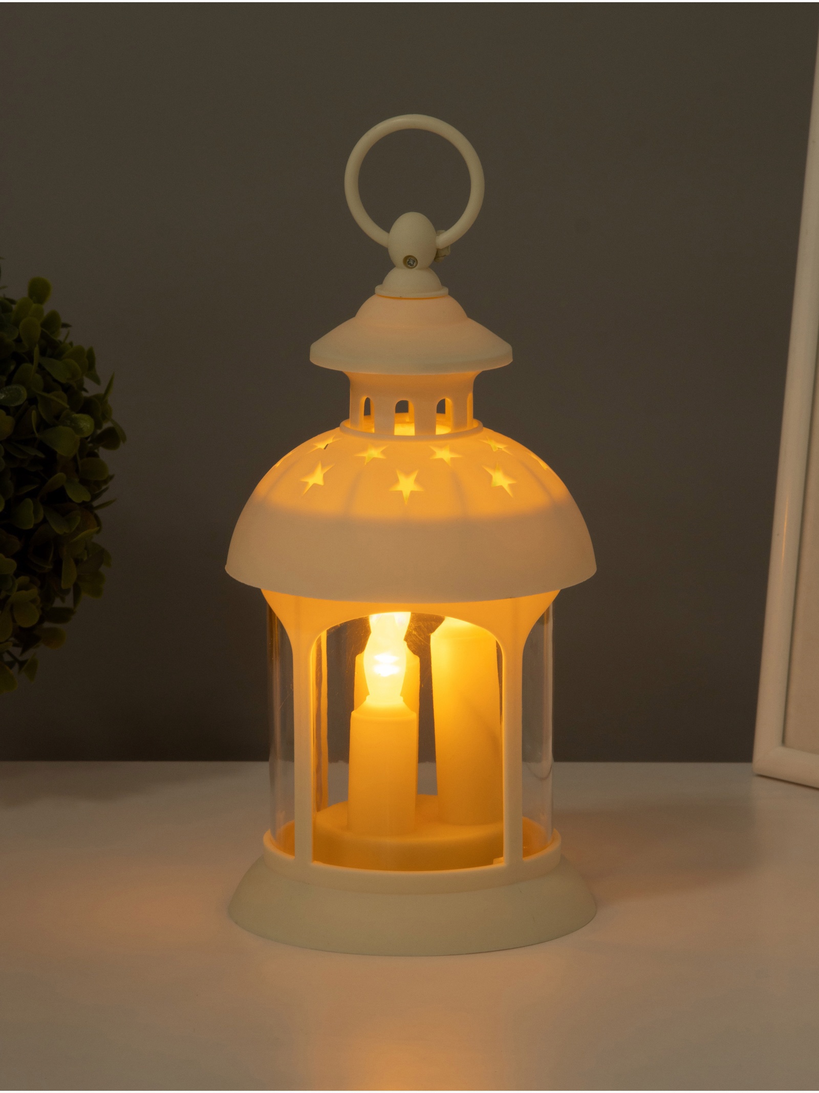 Изображение товара Декоративный ночник Свечи в звездах RISALUX 1,5Вт 3хААА стекло 23см