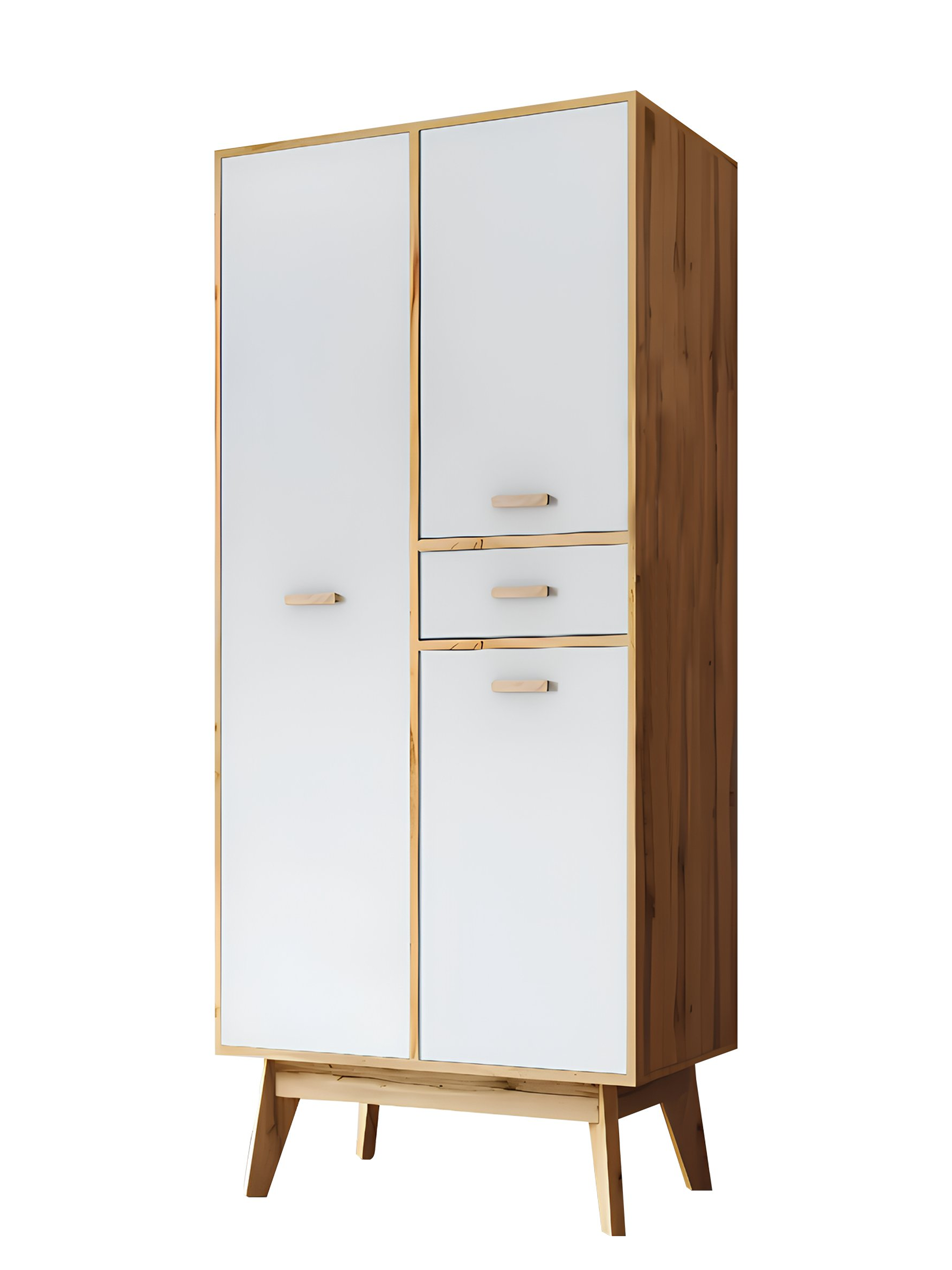 Изображение товара Шкаф распашной Принцесса мелания 80x185 см цвет дуб вотан/белый